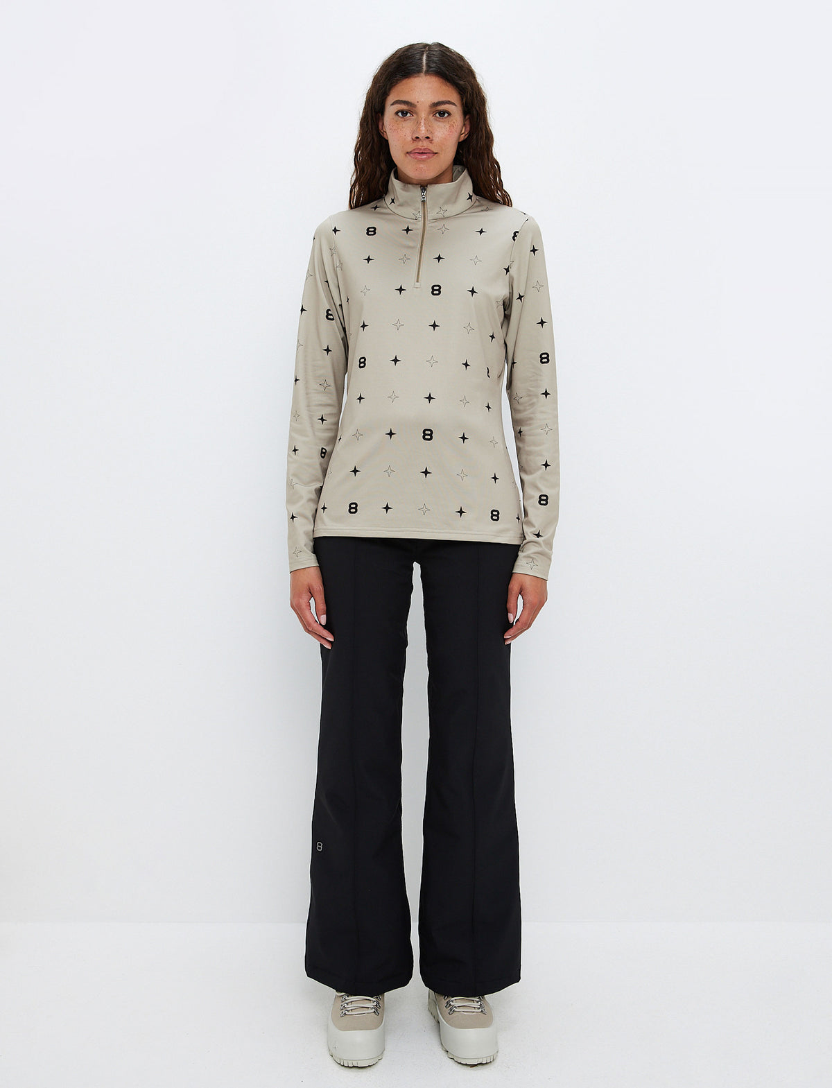 8848 Star 1/4 Zip Pullover | Lt Beige