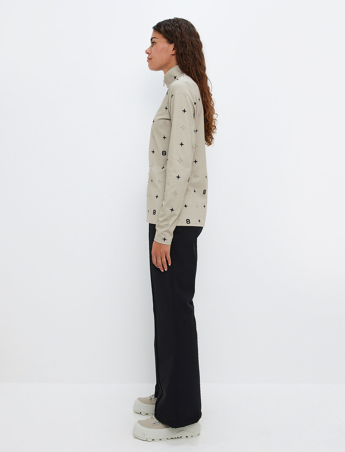 8848 Star 1/4 Zip Pullover | Lt Beige