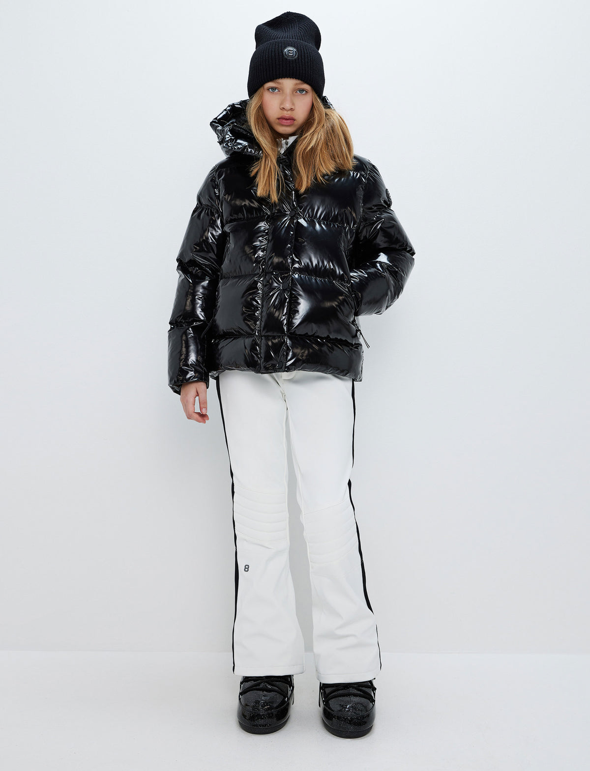 Saga Ski Jacket | Black Glossy