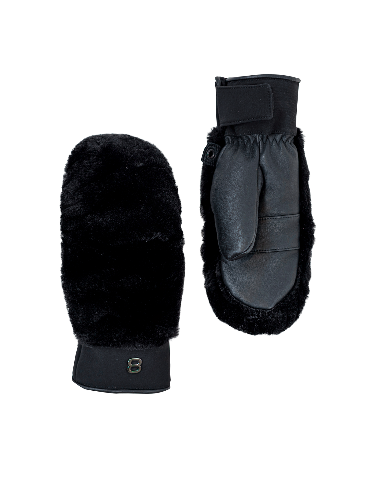 Fluffy 8 Wanten | Black