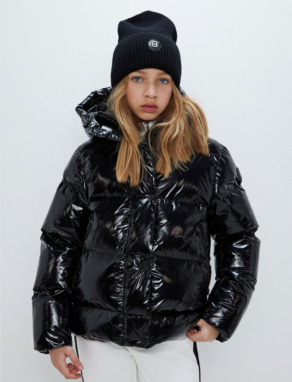 Saga Ski Jacket | Black Glossy