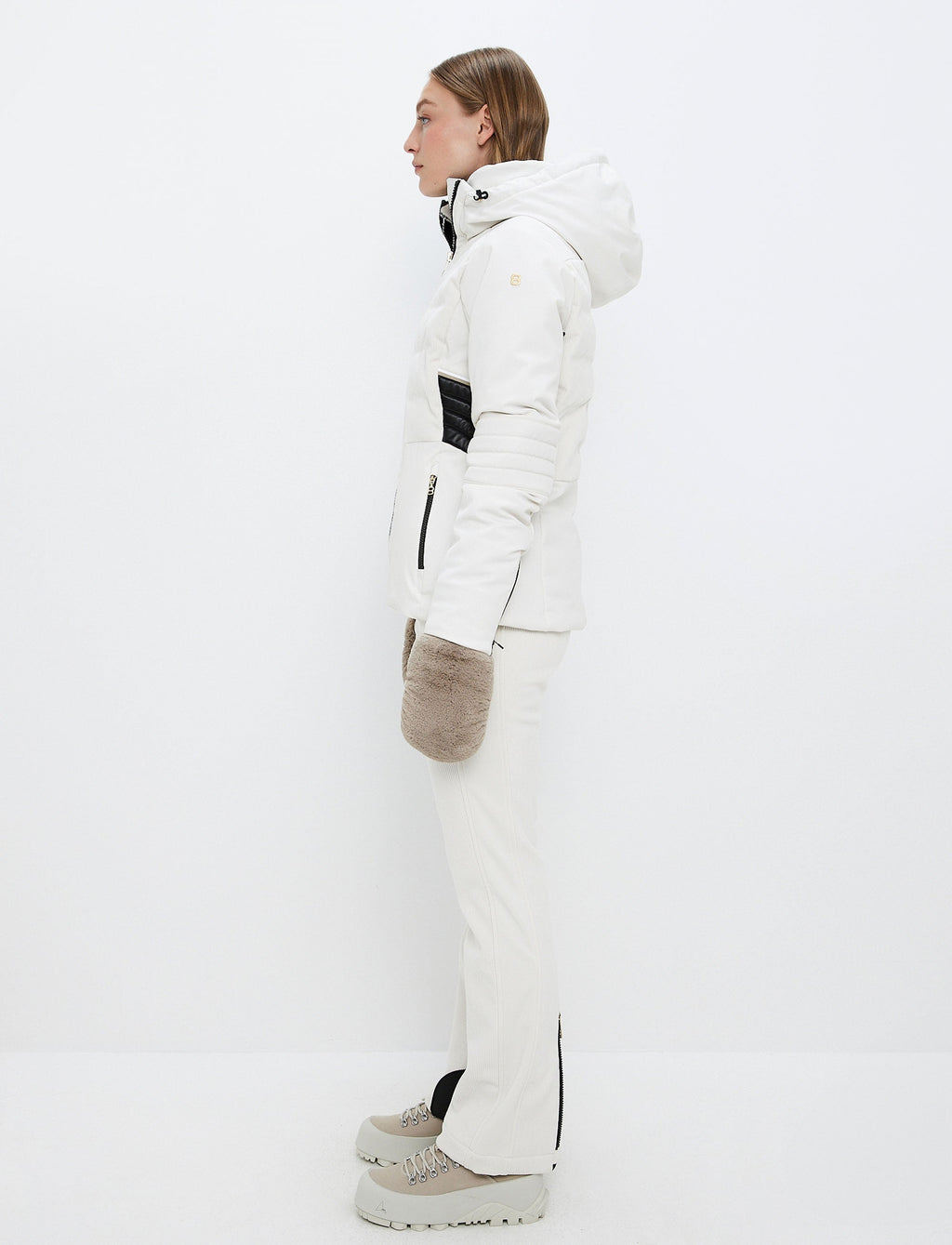 Clarice Cord Ski Jacket - Winter White