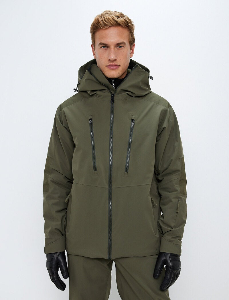 Dino 1/2 Zip Sweat - Army Green