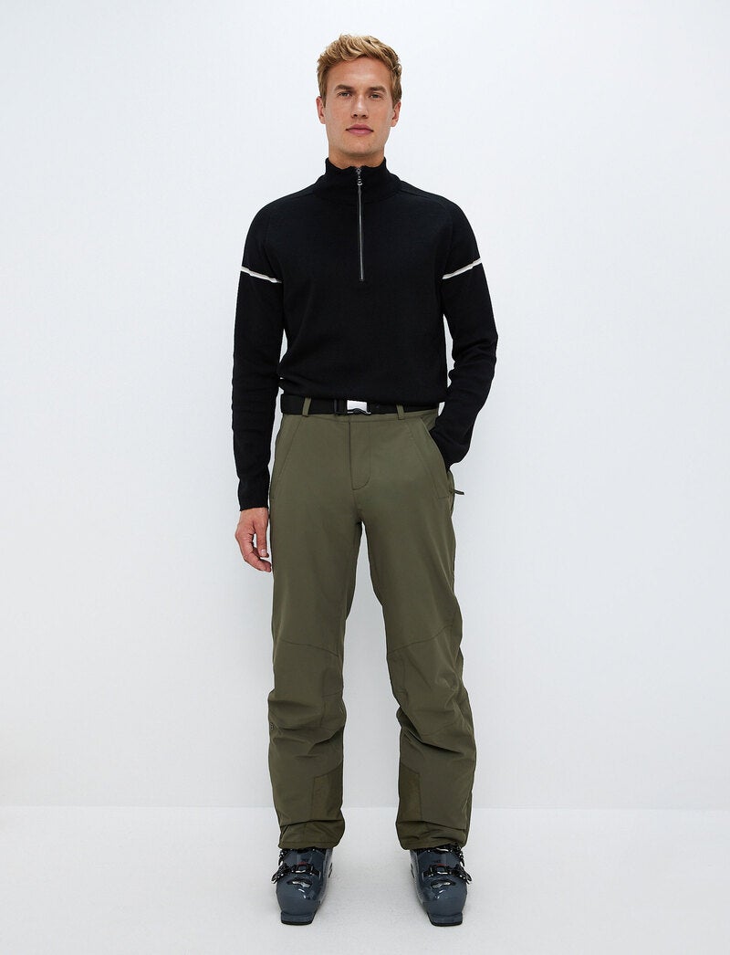 Dino 1/2 Zip Sweat - Army Green