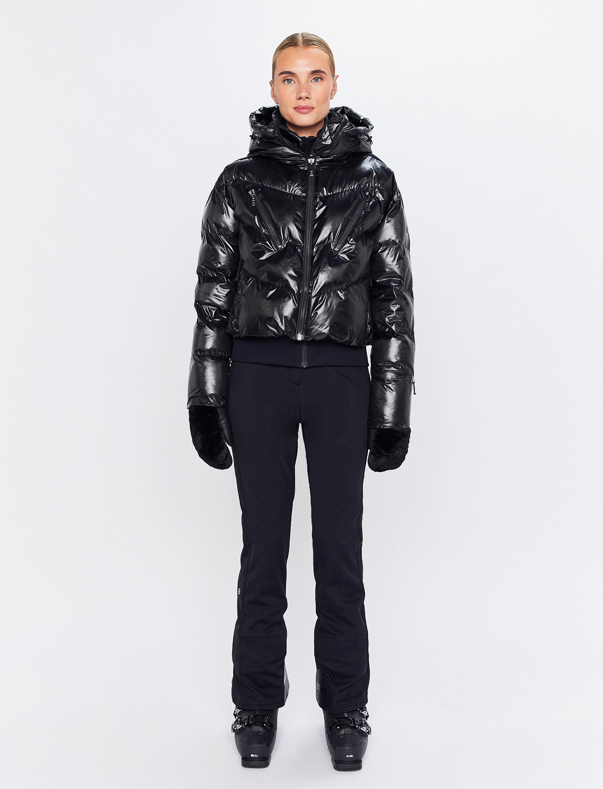 Noelle W Ski Puffer - Black