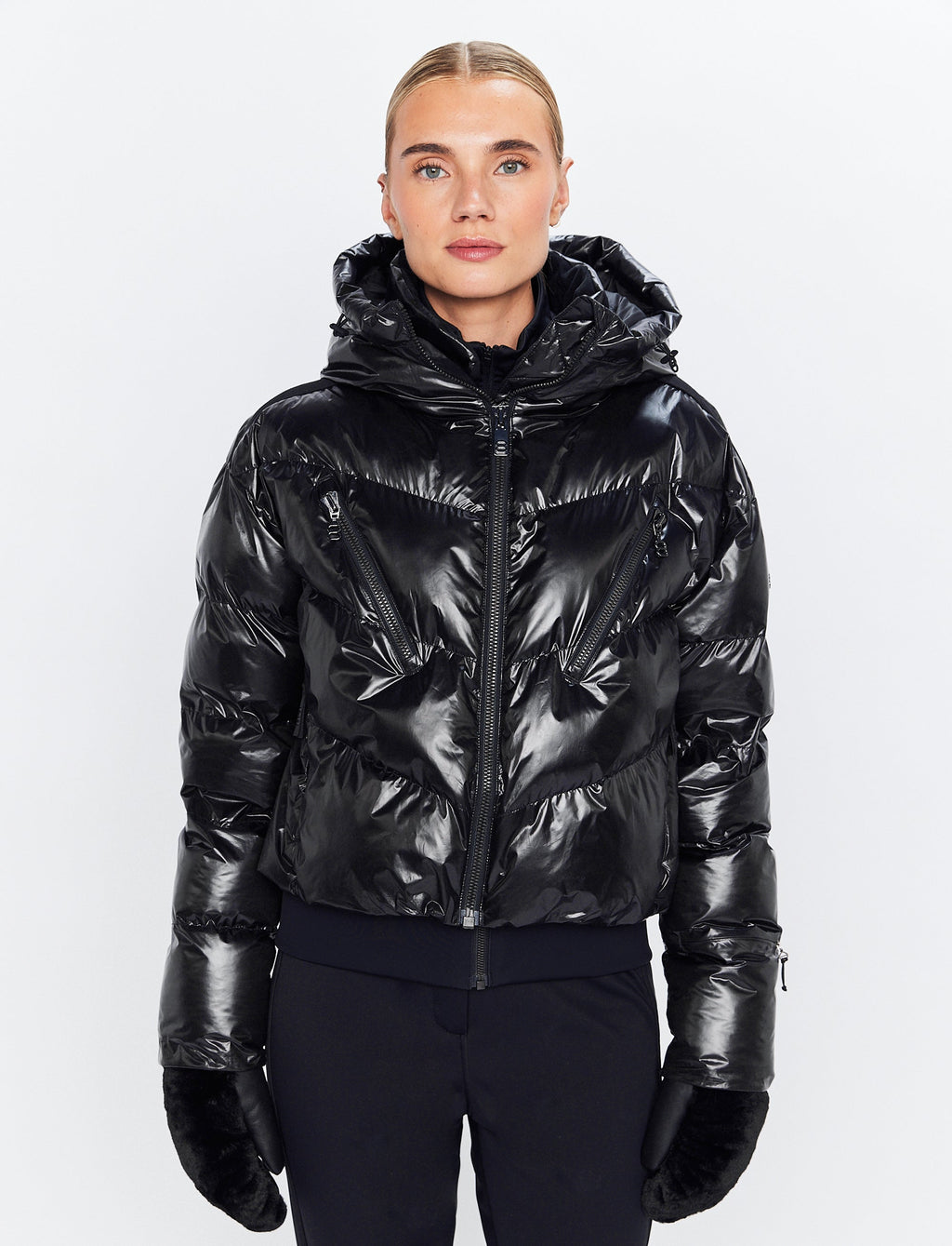 Noelle W Ski Puffer - Black