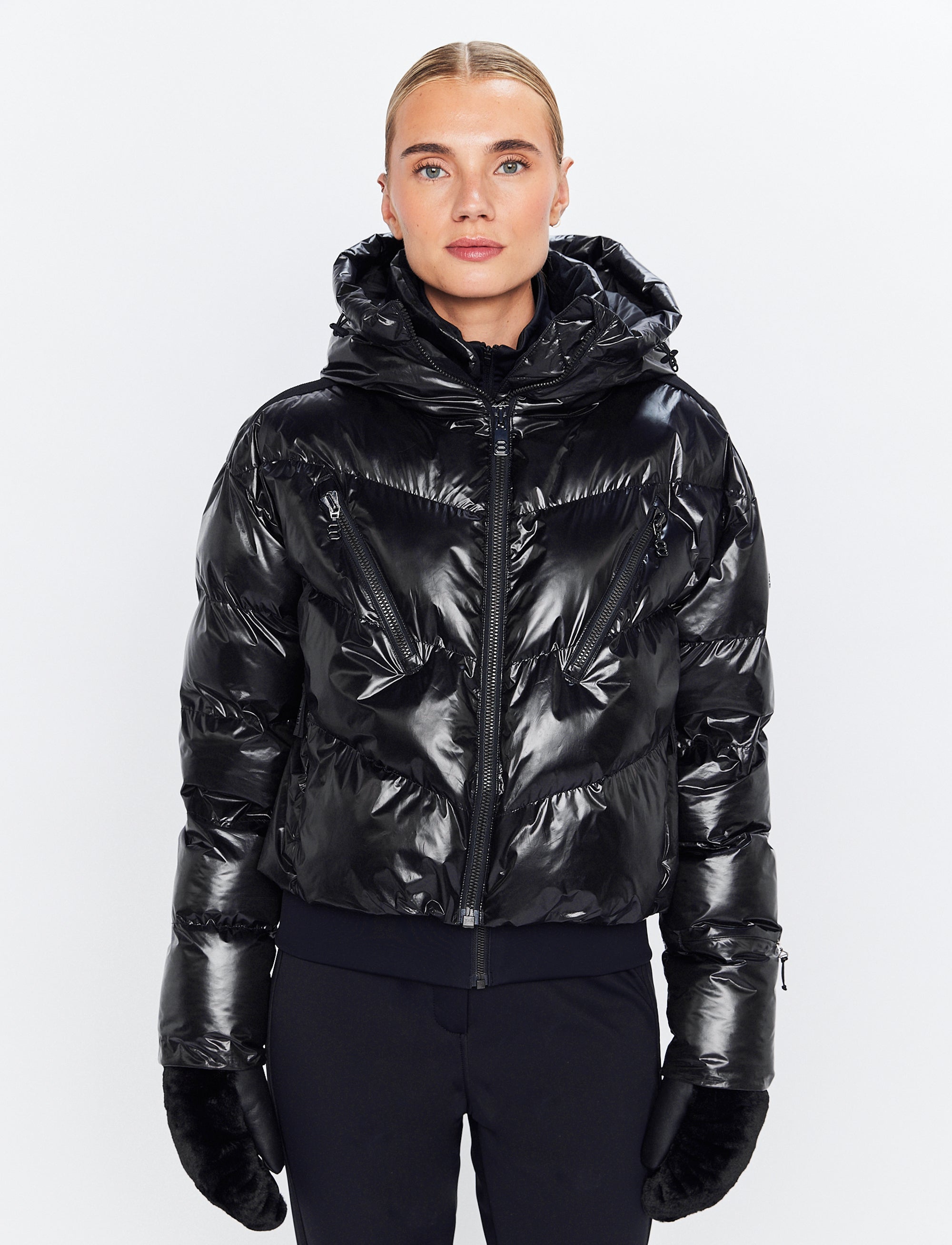 Noelle W Ski Puffer - Black