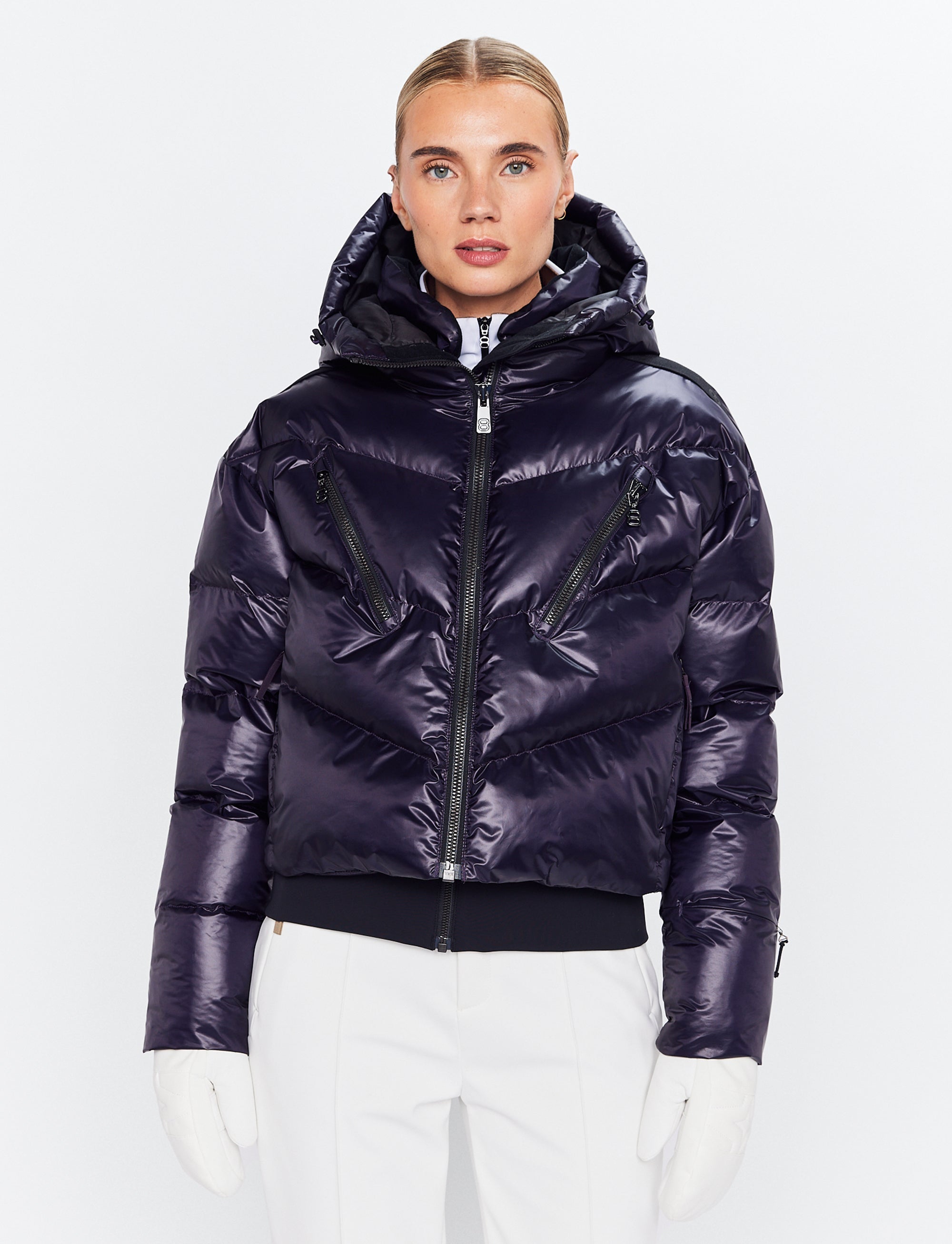 Noelle W Ski Puffer - Cosmos Plum