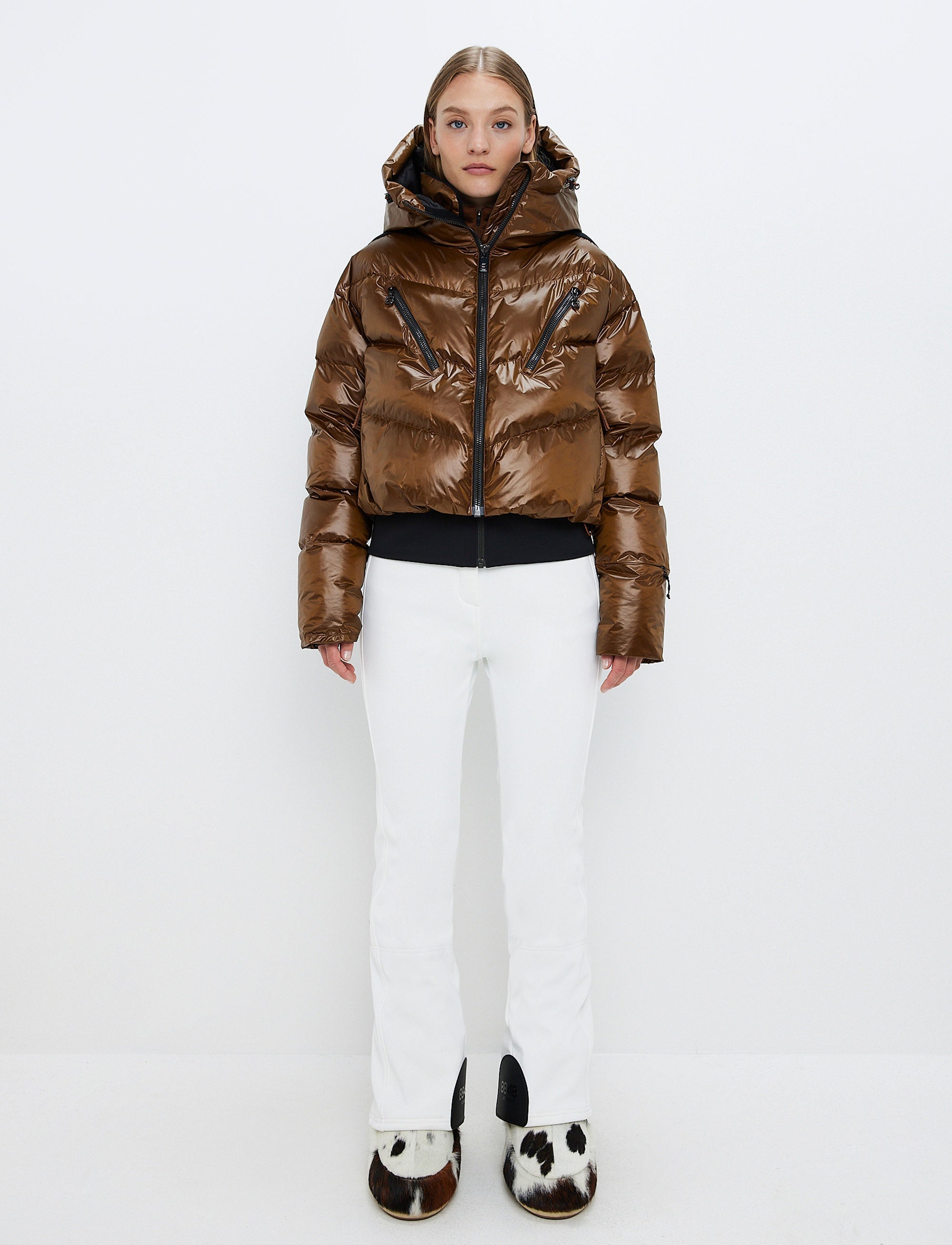 Noelle W Ski Puffer - Cashmere Brown