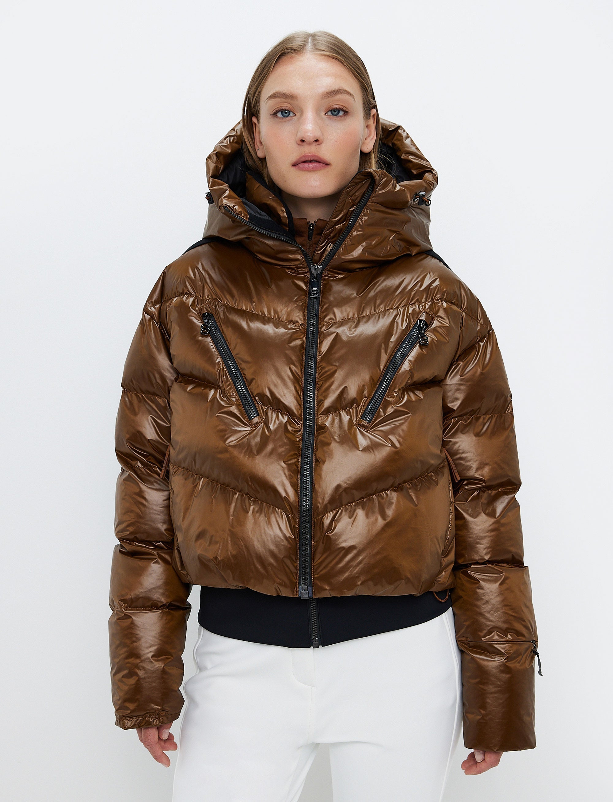 Noelle W Ski Puffer - Cashmere Brown