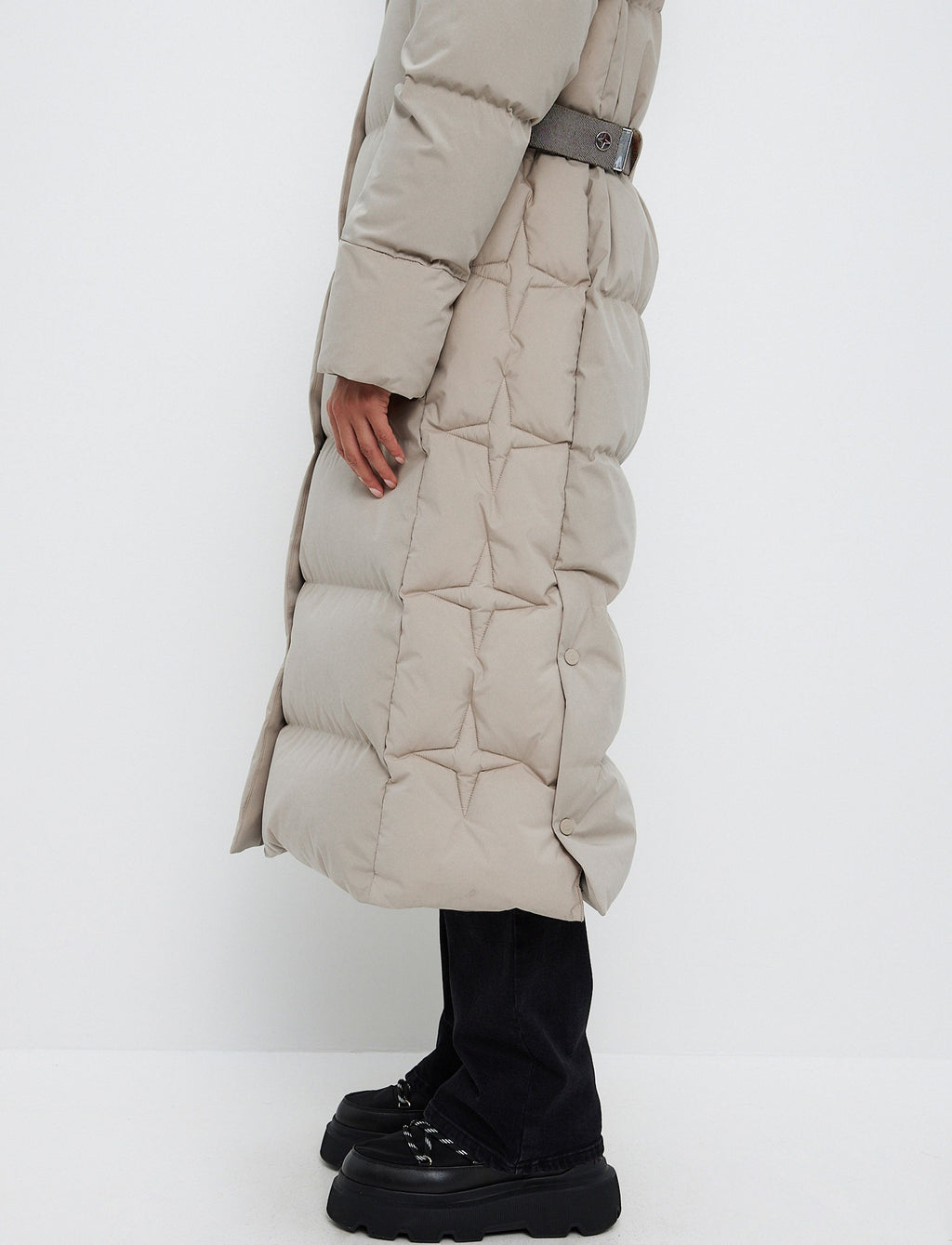 Ruth Down Coat - Lt Beige