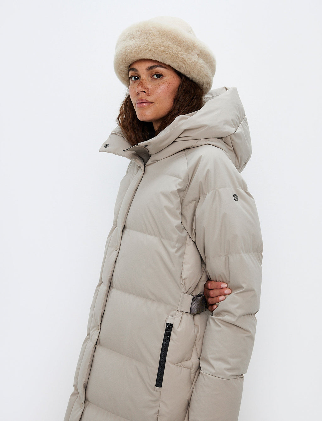 Ruth Down Coat - Lt Beige