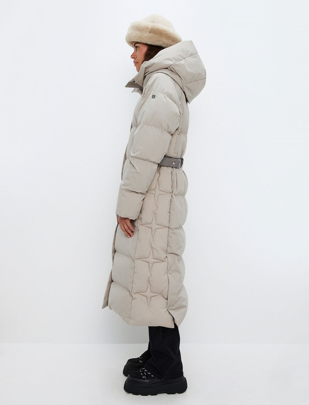 Ruth Down Coat - Lt Beige