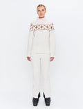 Sage W Wool Rollneck Sweat - Winter White