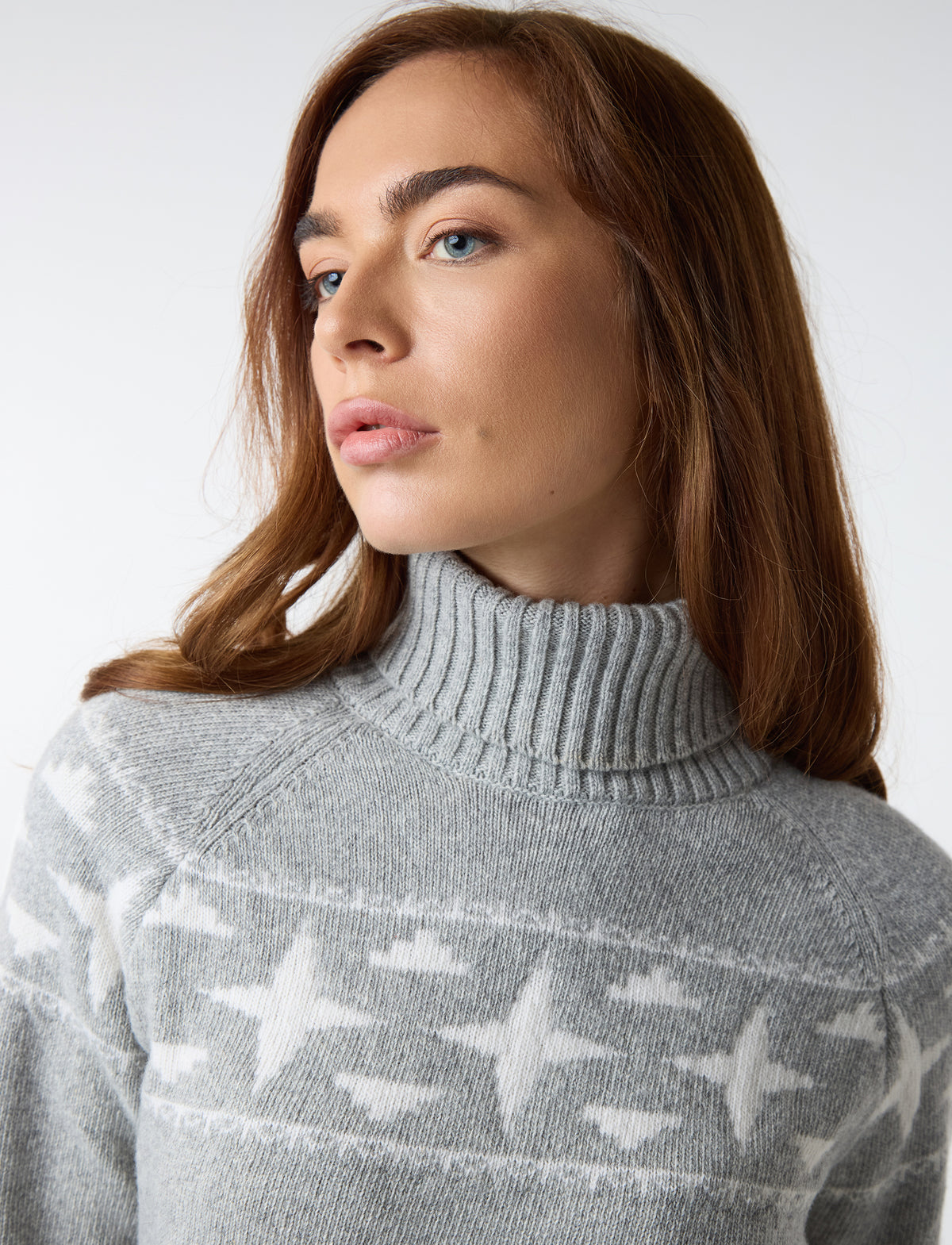 Sage Wollen Coltrui | Grey melange