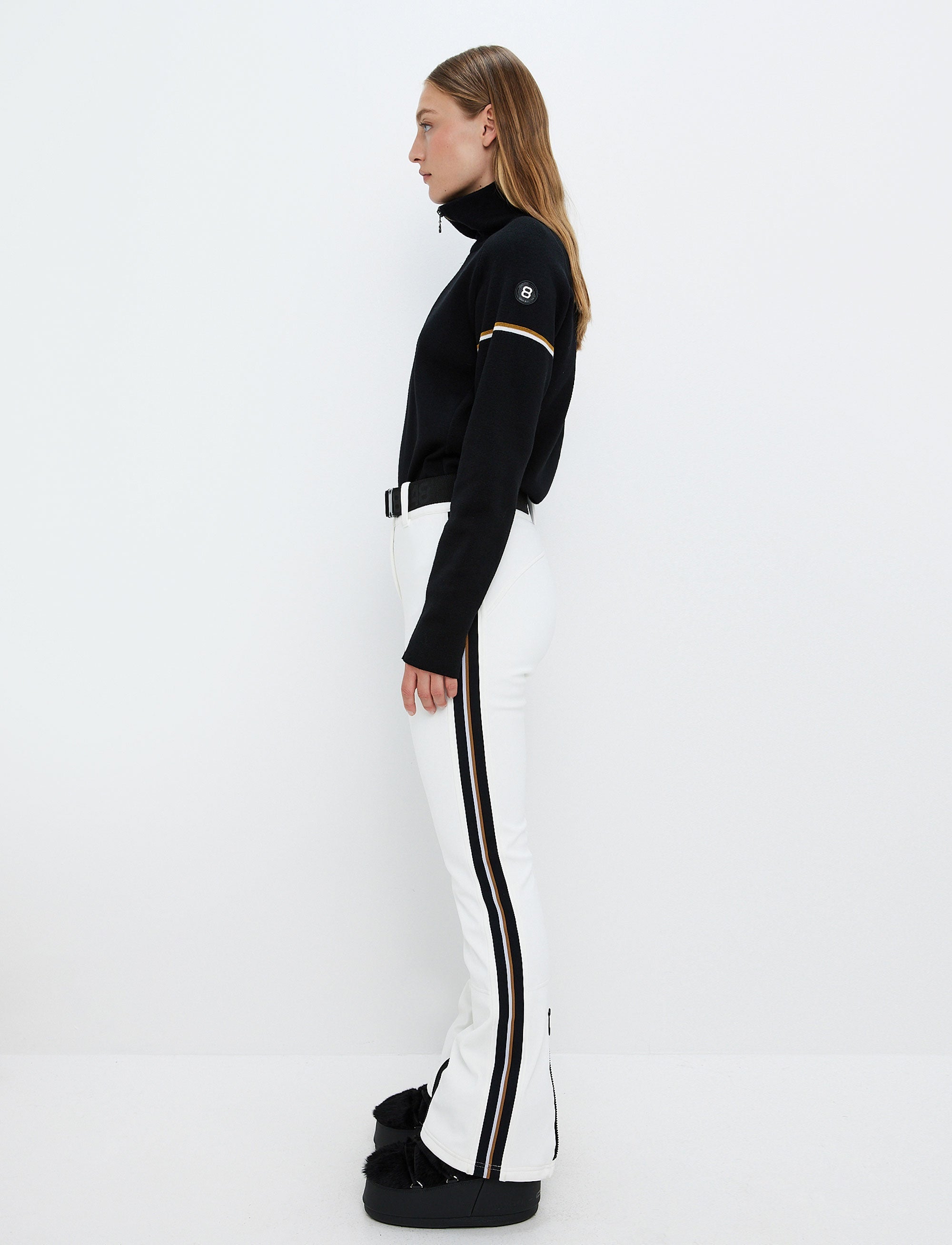 Tumblr Stripe Pants - Blanc