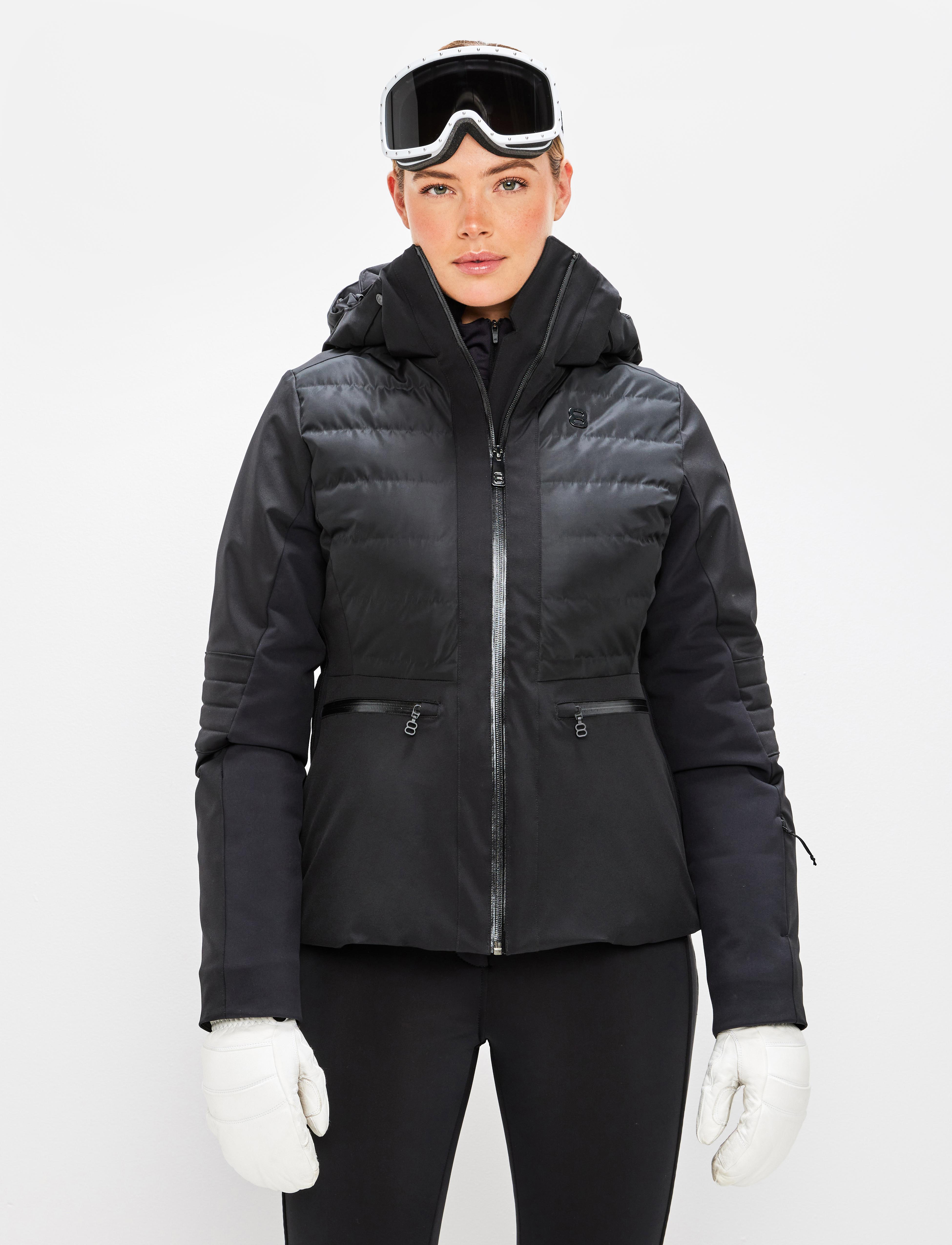 Cristal W Jacket Black - Black ski jacket women