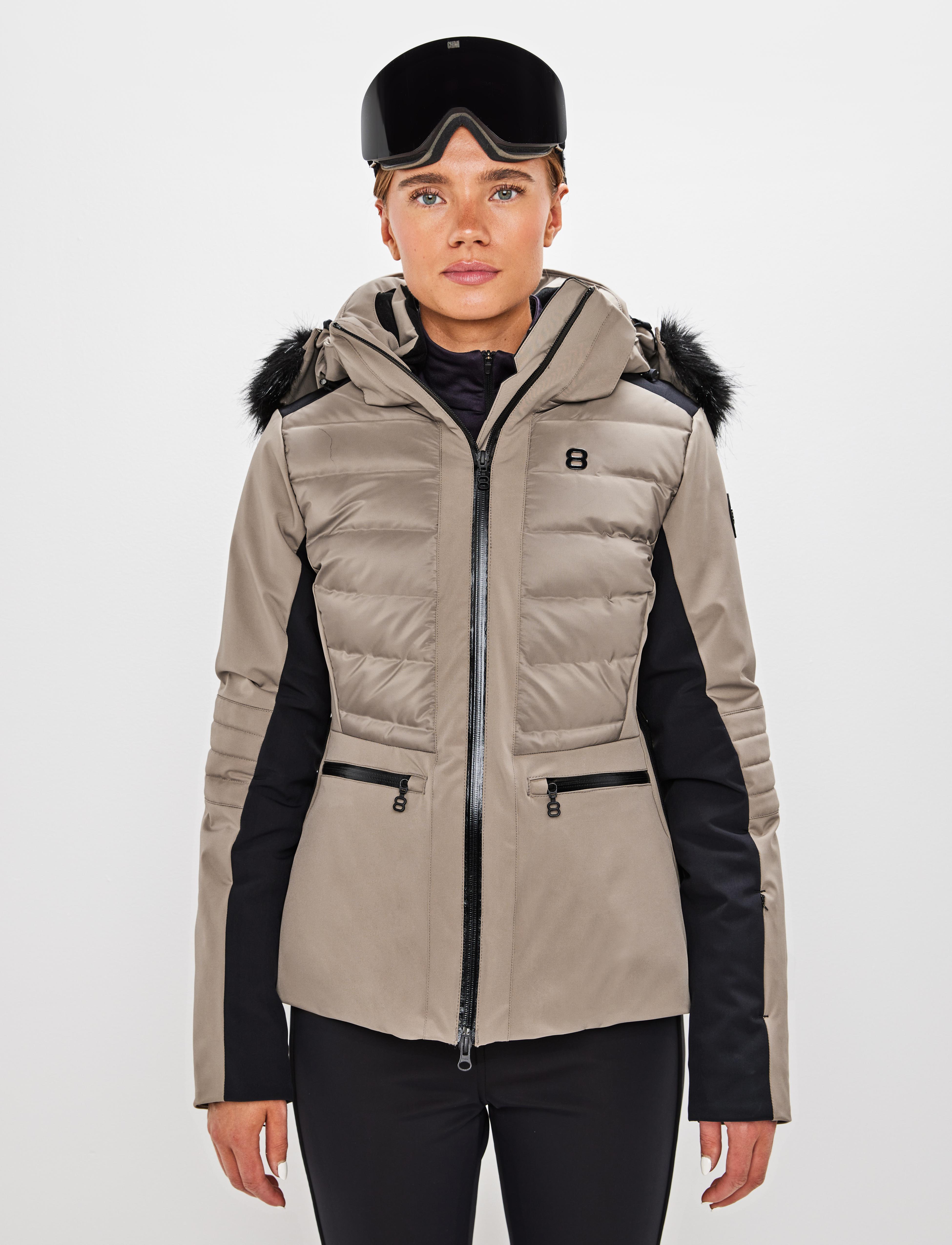 Cristal W Jacket Fallen Rock - Beige ski jacket women