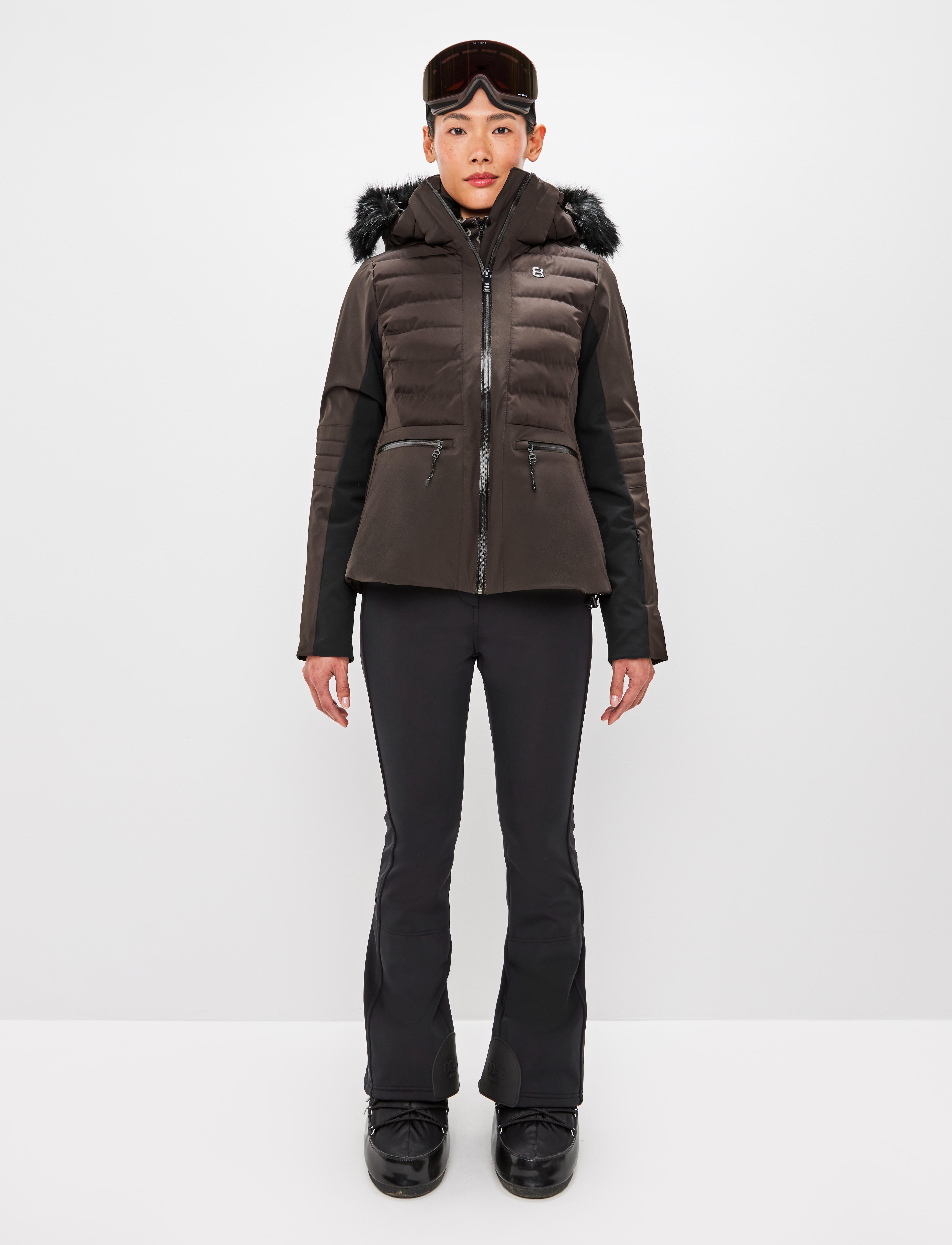 Cristal W Jacket Coffea - Brown ski jacket women
