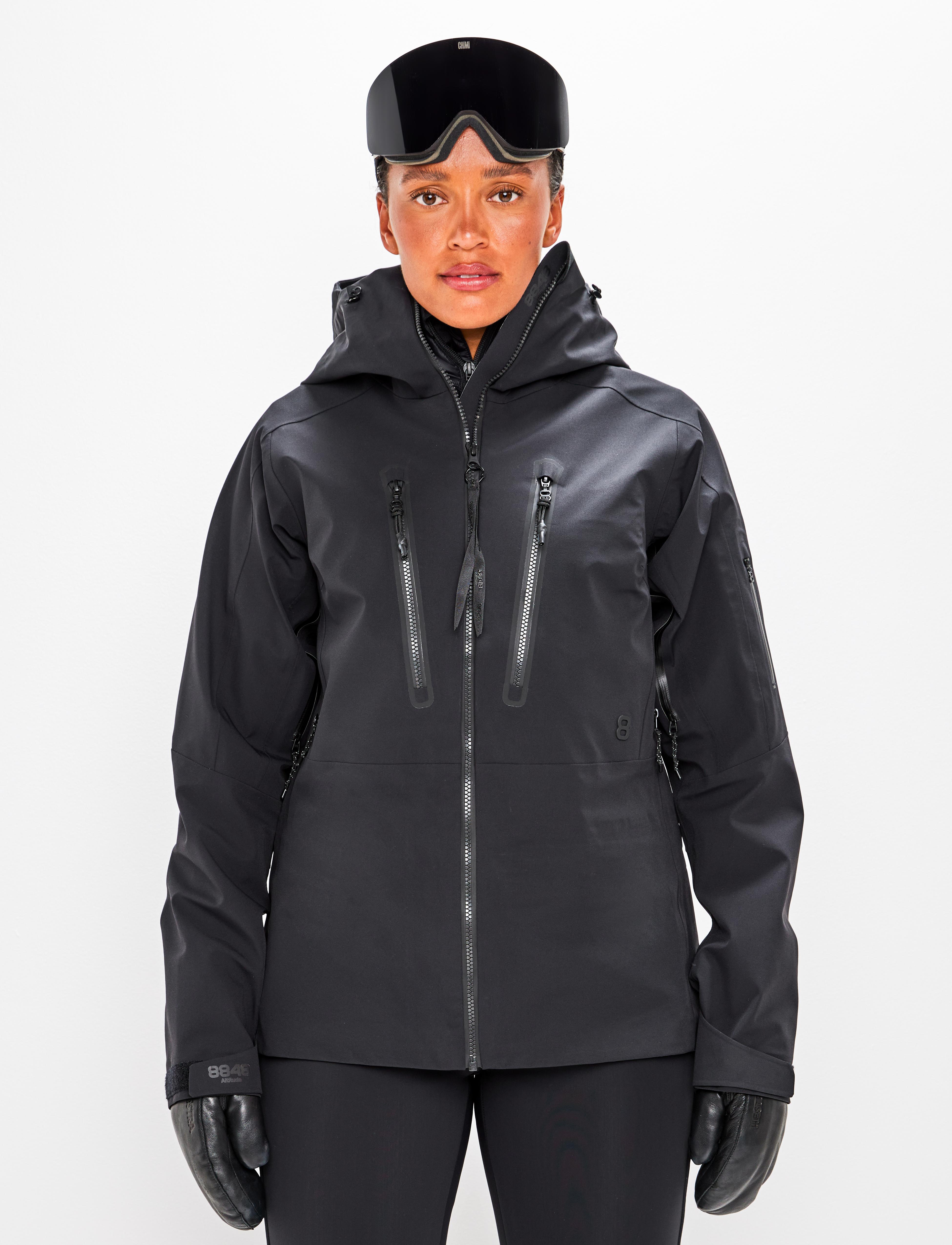 Pow W Jacket Black - Black ski jacket women