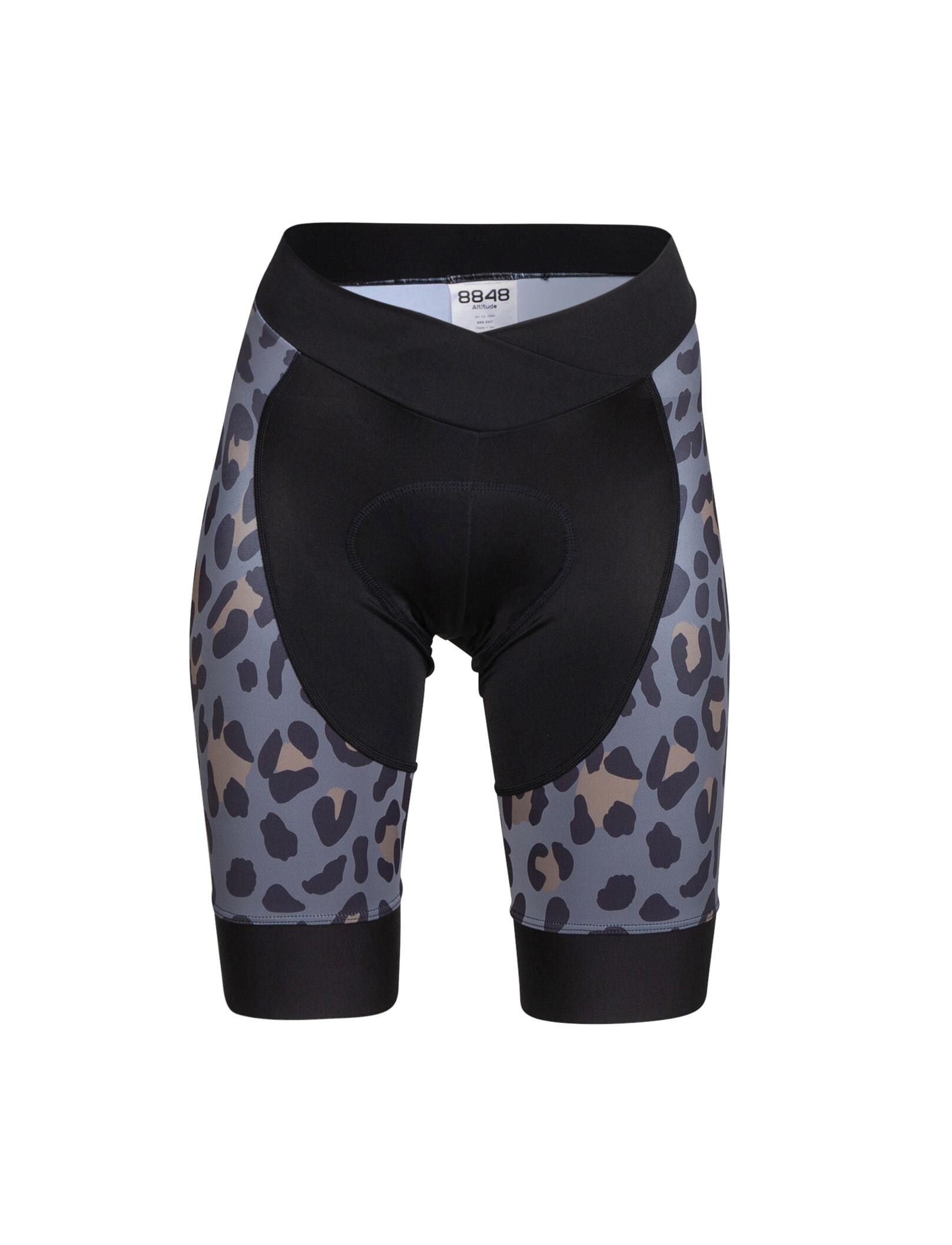 Leopard Ladies Padded Cycling Shorts Compression Women's Road Bike Female Shorts 