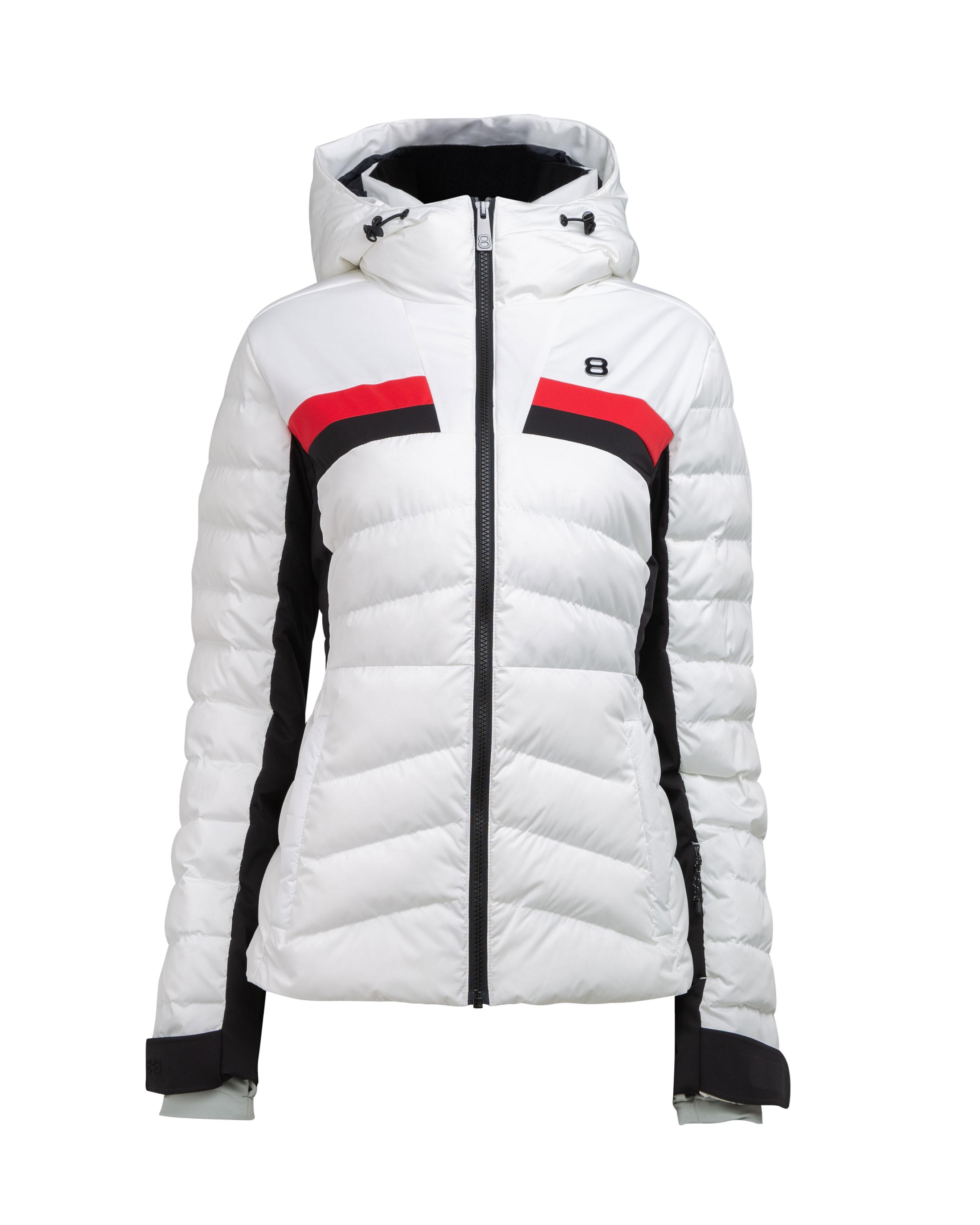 Lucia W Jacket Blanc - White ski jacket women