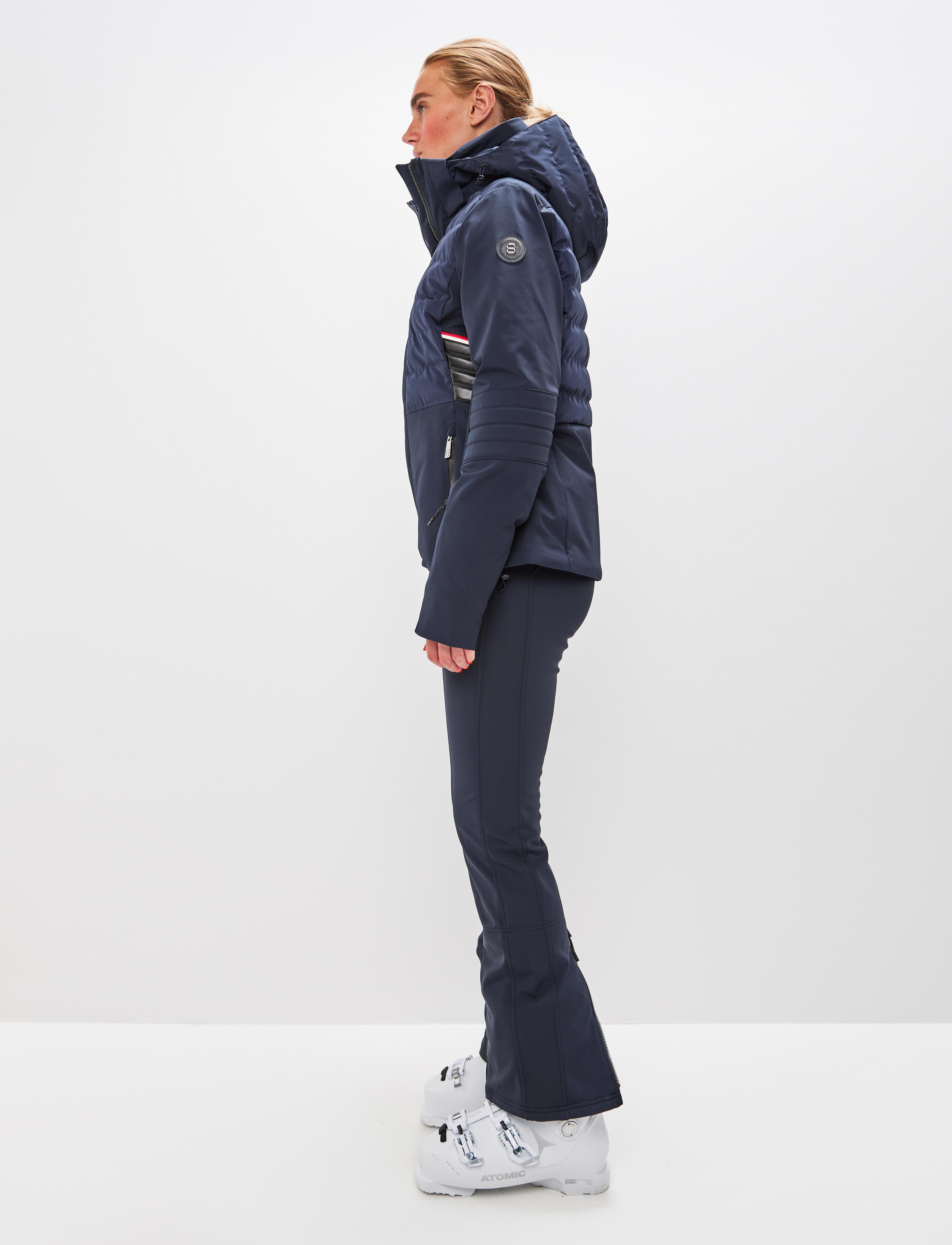 Essener W Jacket navy - Short blue ski jacket