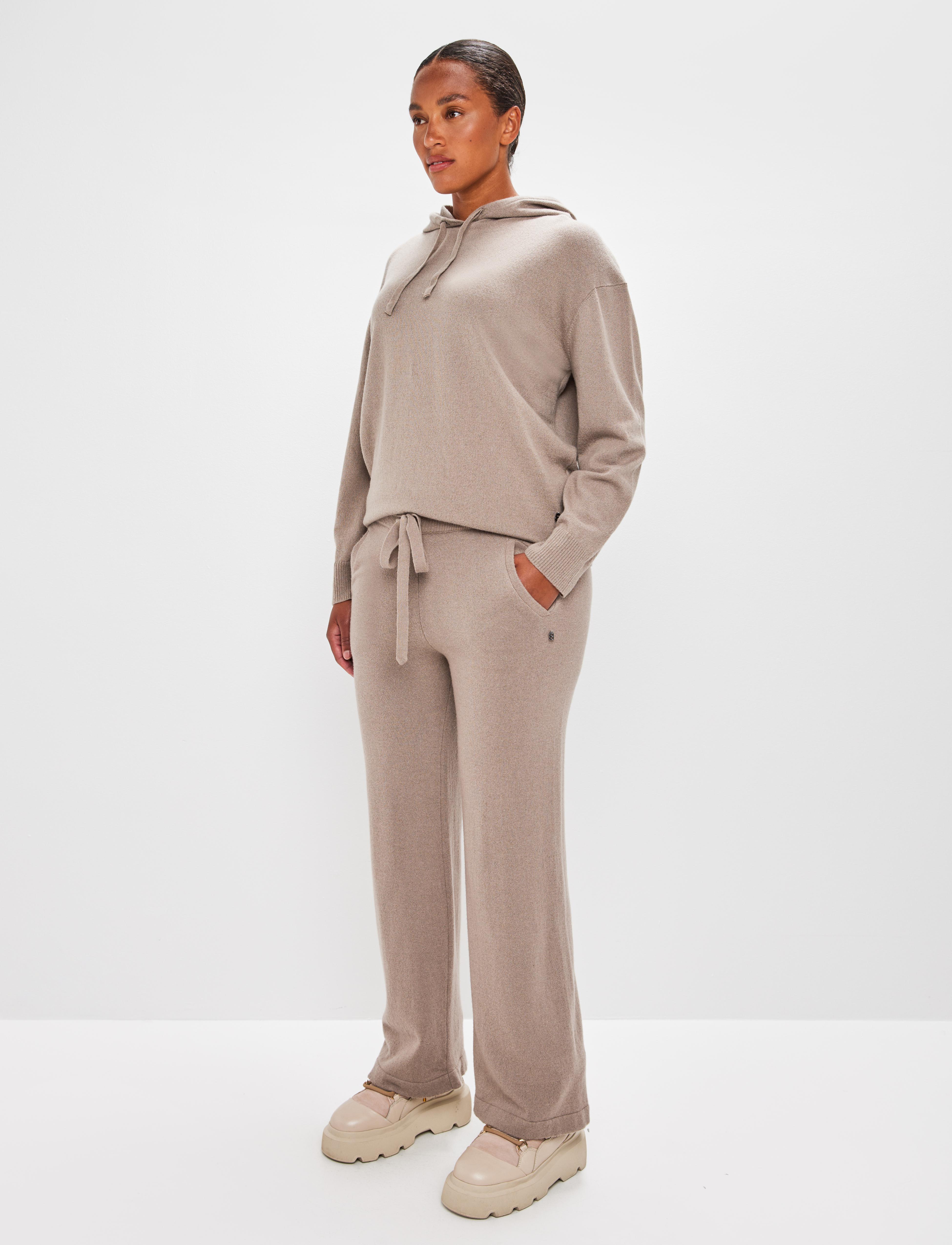 Sutton W Knitted Pant - Beige Sweatpant Dam