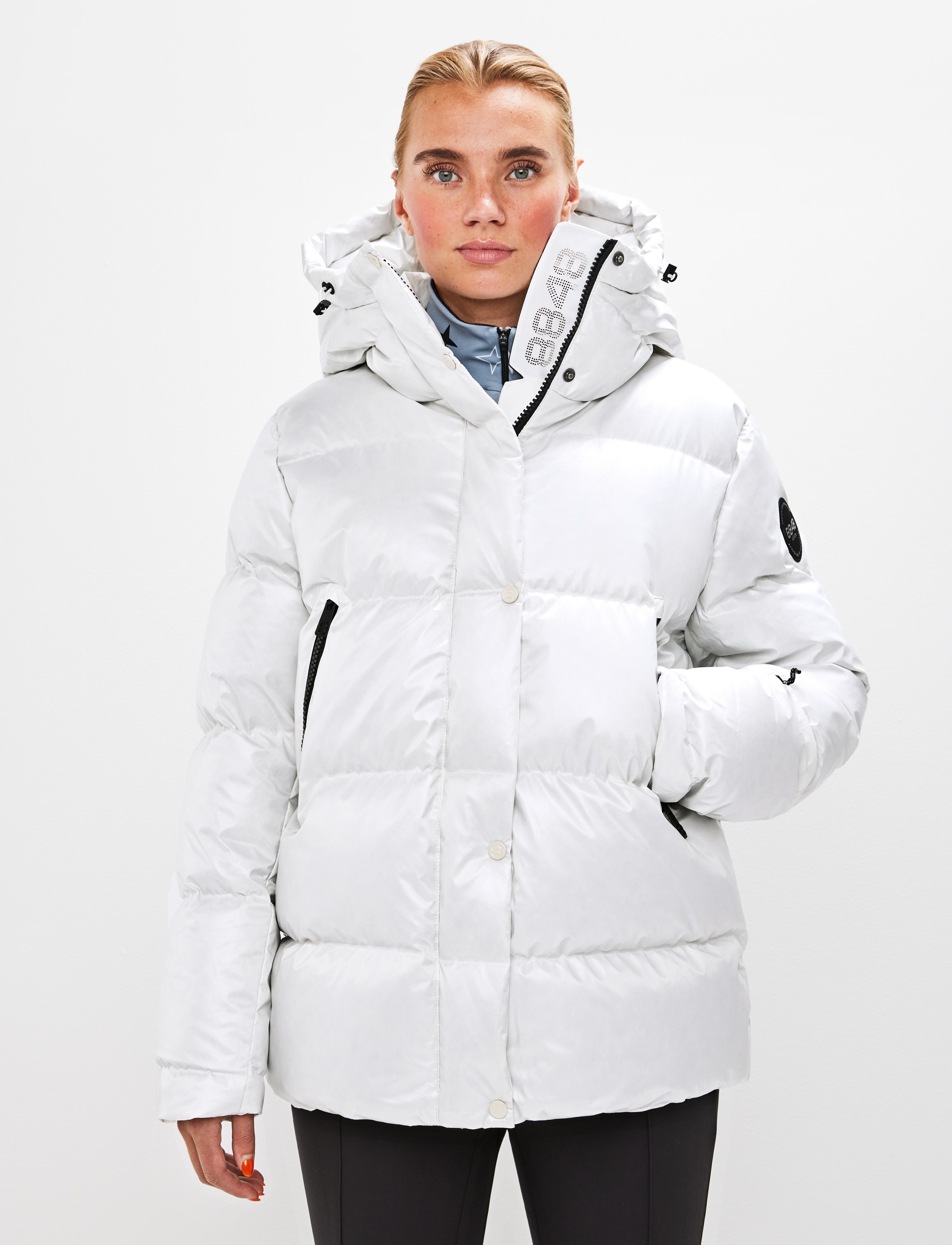 Sarah W Ski down Jacket Blanc - White ski jacket women