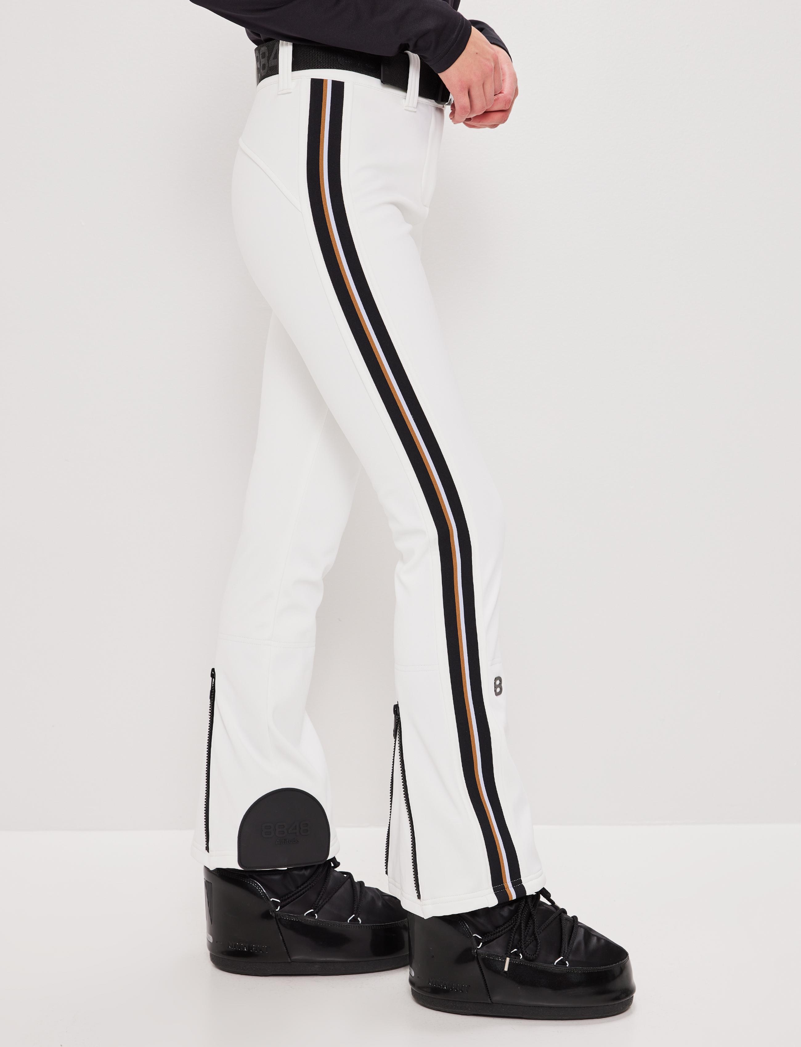 Tumblr Stripe W Pant Blanc - White ski pant women slim fit