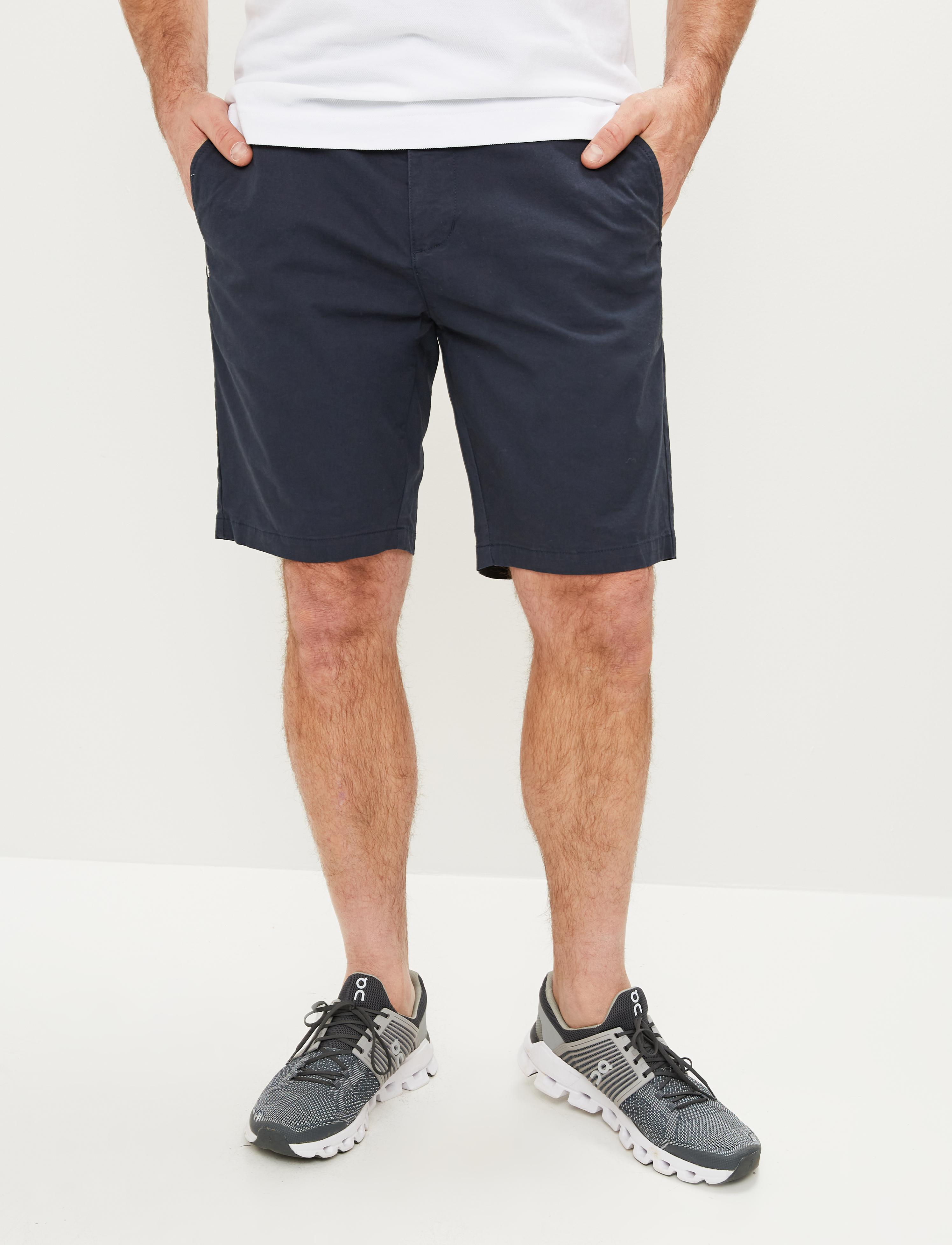 Lugano Shorts Navy - Marinblå shorts herr