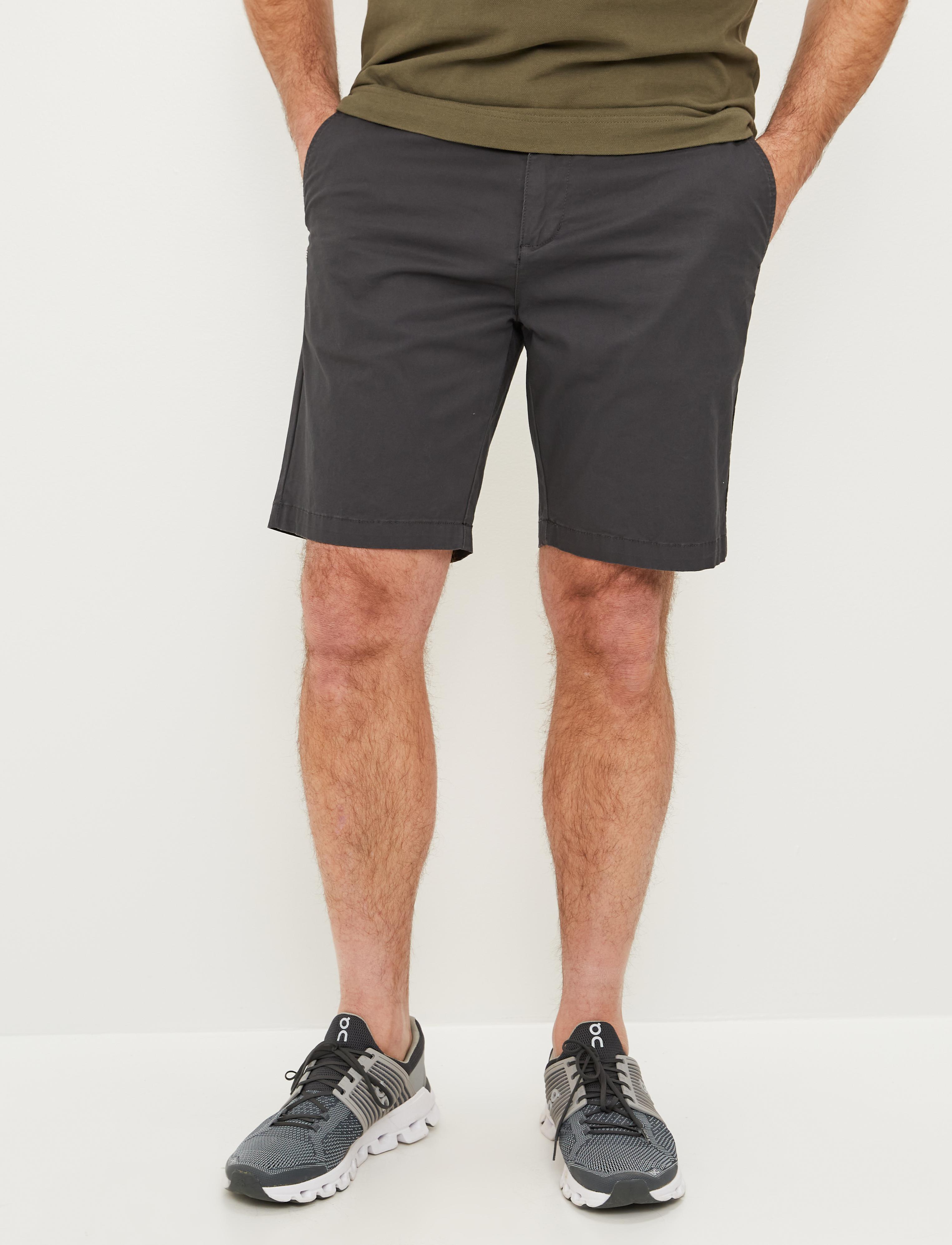 Lugano Shorts Charcoal - Grå shorts herr