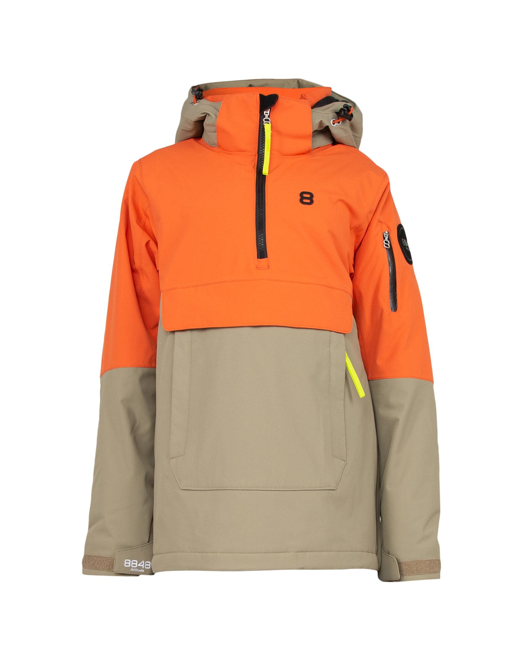 Snowmass JR Jacket Orange rust - Orange ski jacket kids