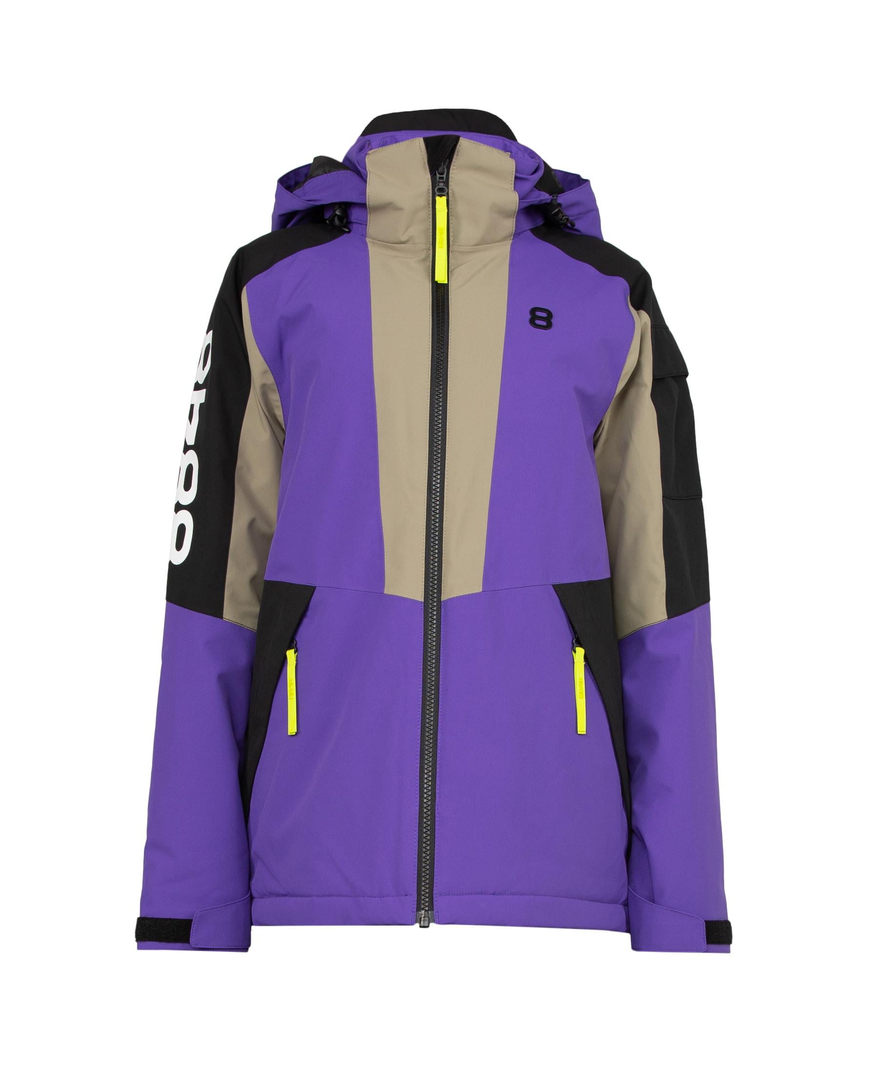Miksu JR Jacket Purple - Violette Ski Jacke Kinder
