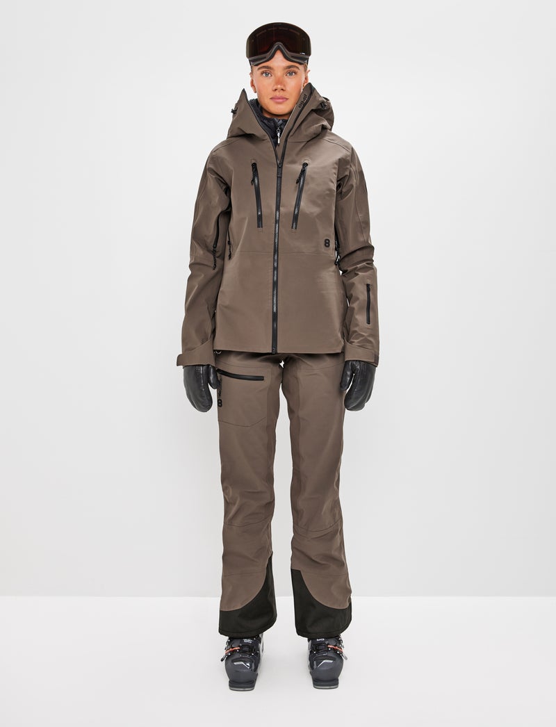 Chute W Pant - Pale Brown