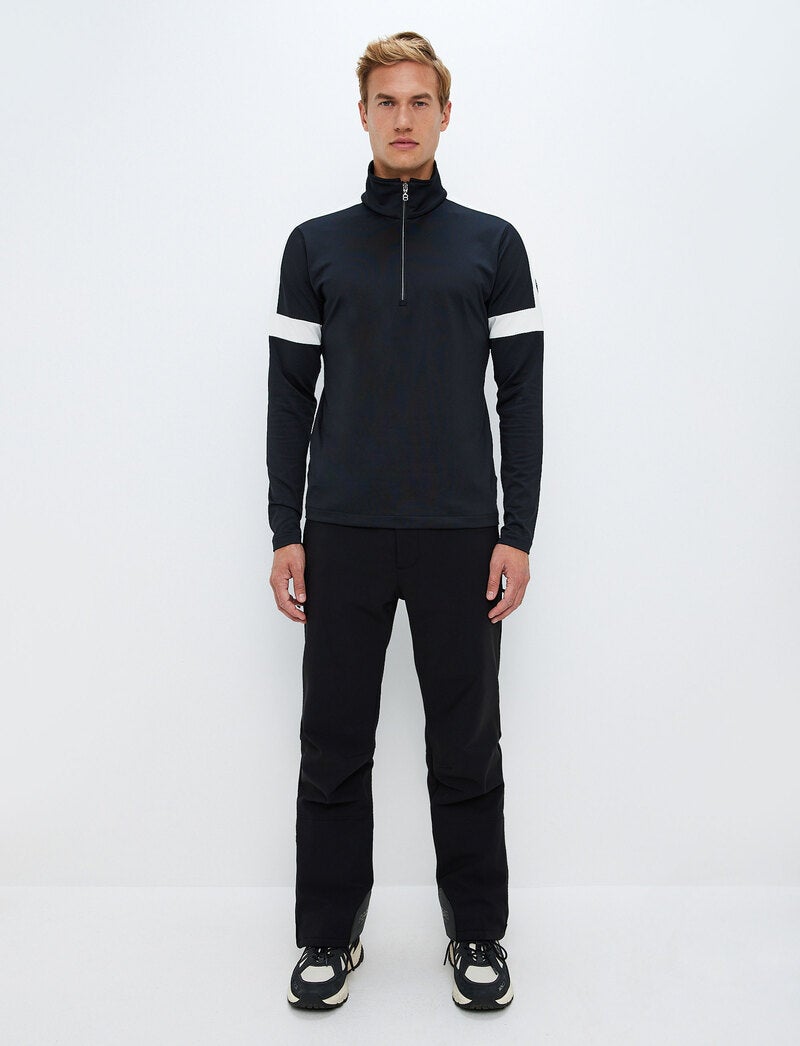 Dino 1/2 Zip Sweat - Black/White