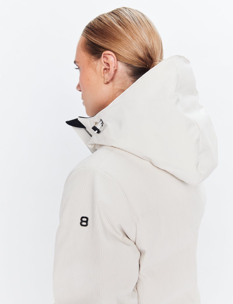 Harlow Cord Jacket - Winter White