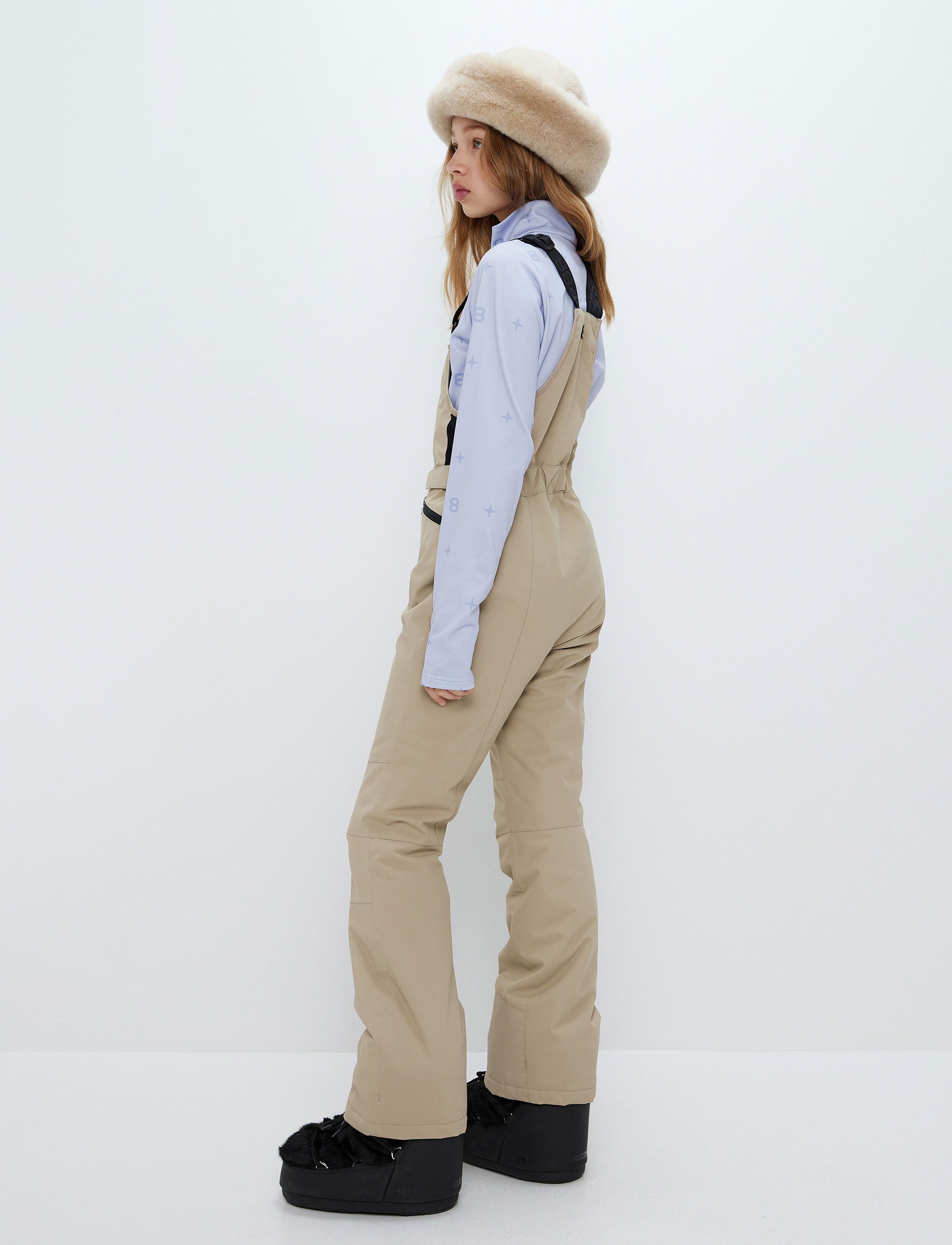 Ella  Bib Pants - Lt Fallen Rock
