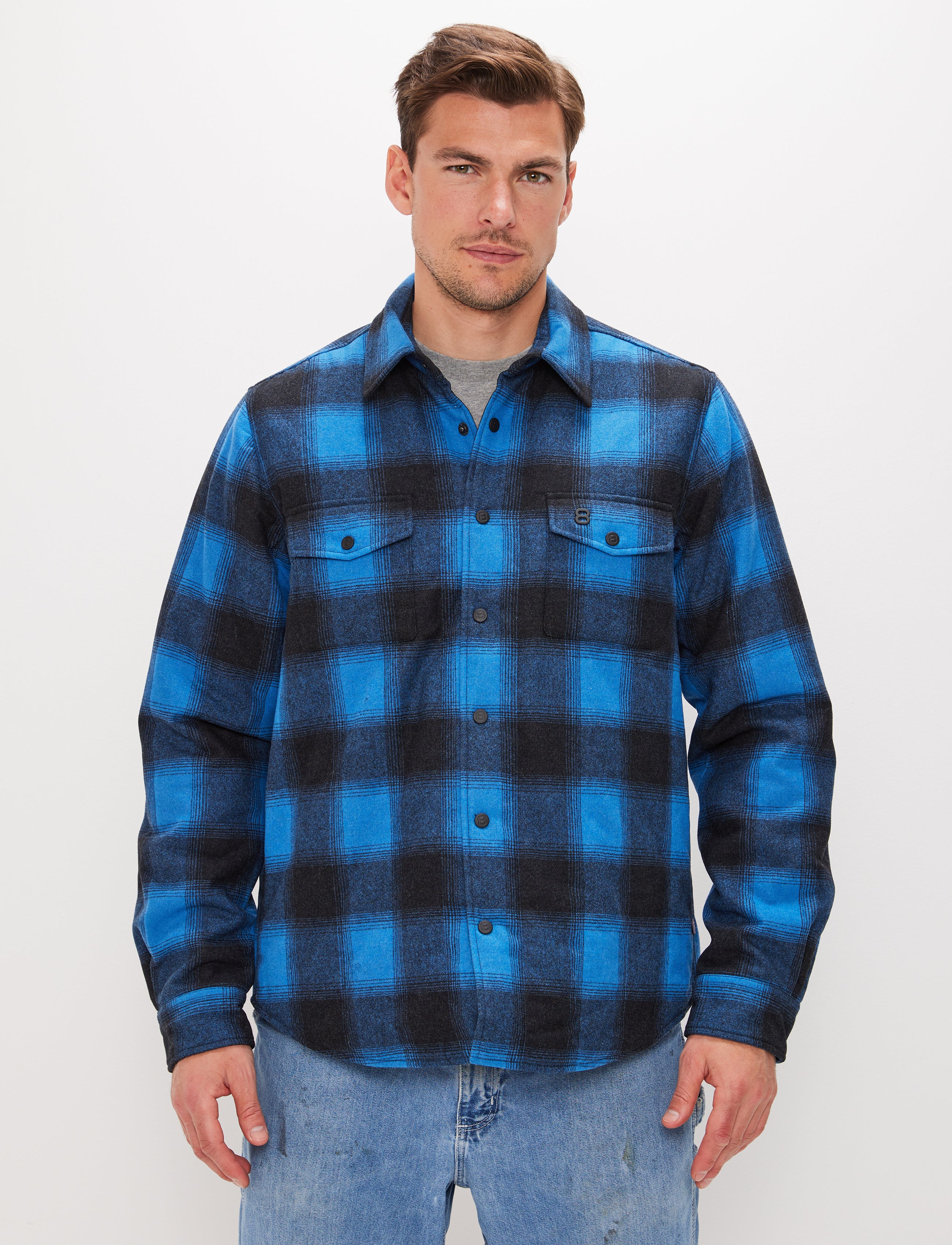 Telluride Wool Overshirt - Blue
