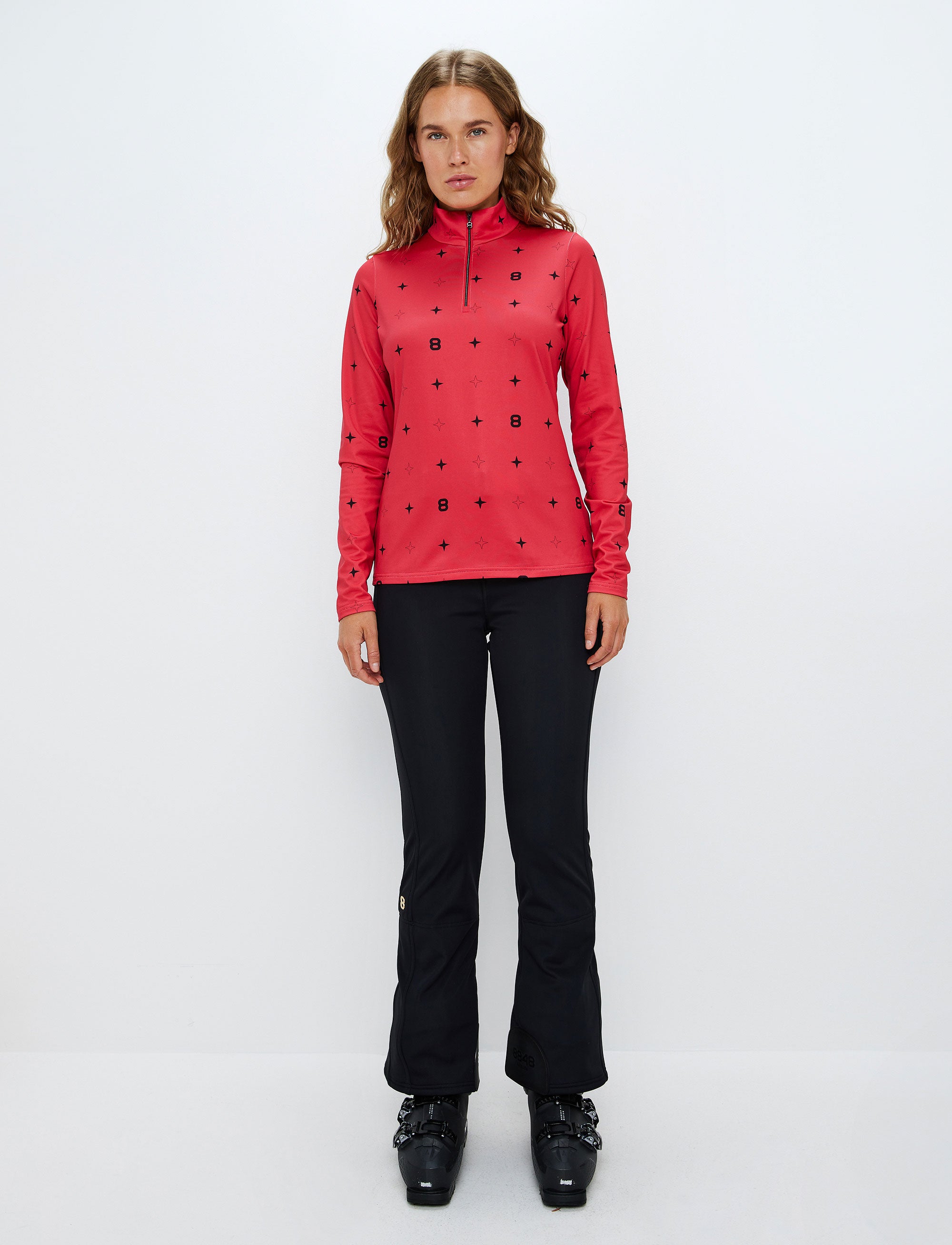 8848 Star  Sweat - Poinsetta Red