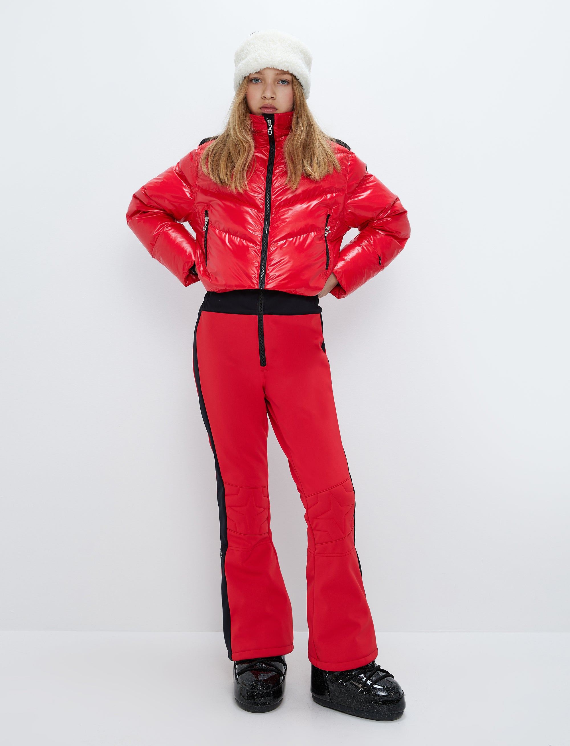 Jasmine JR Ski Suit - Poinsetta Red