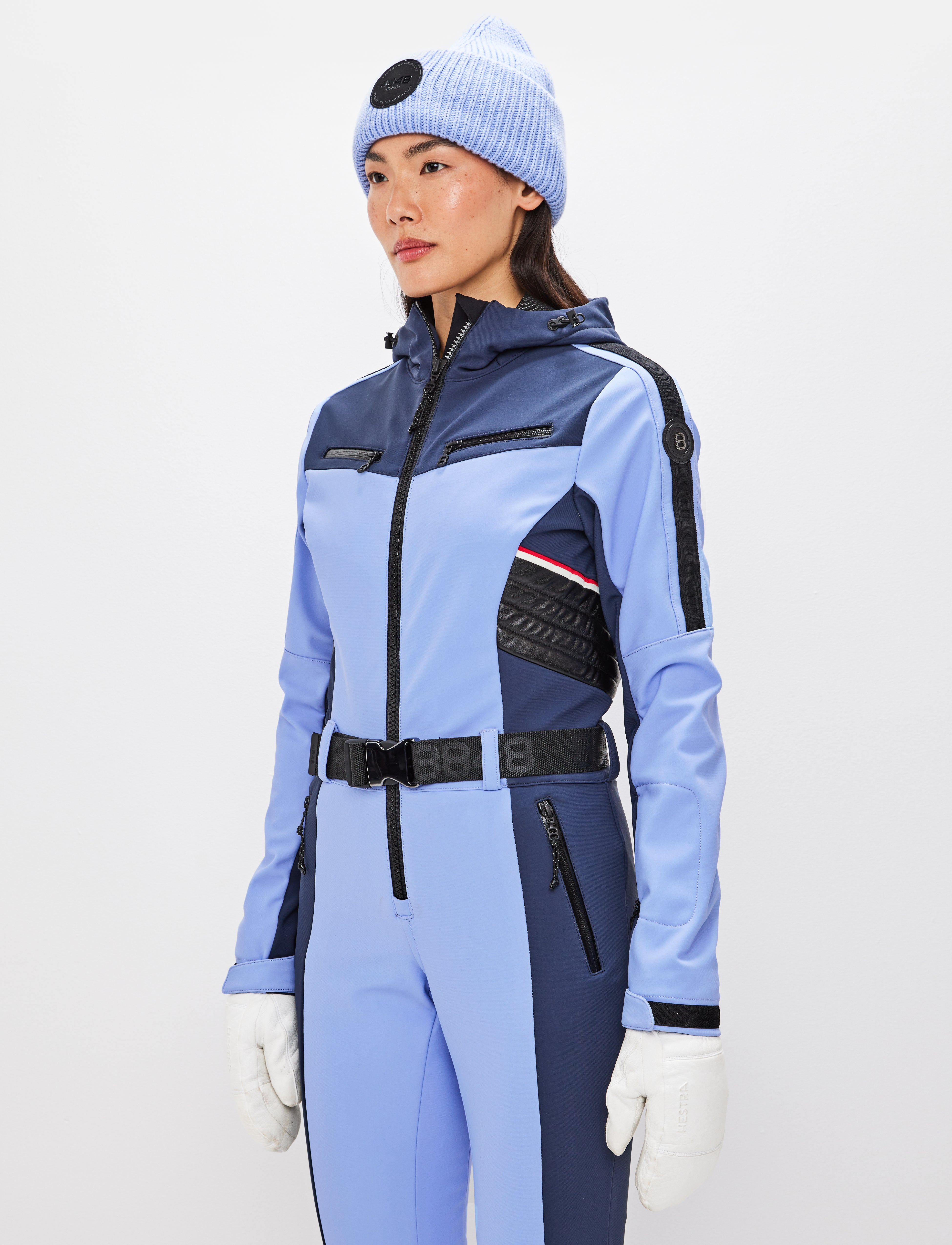 Lara W Ski Suit - Hortensia/Navy