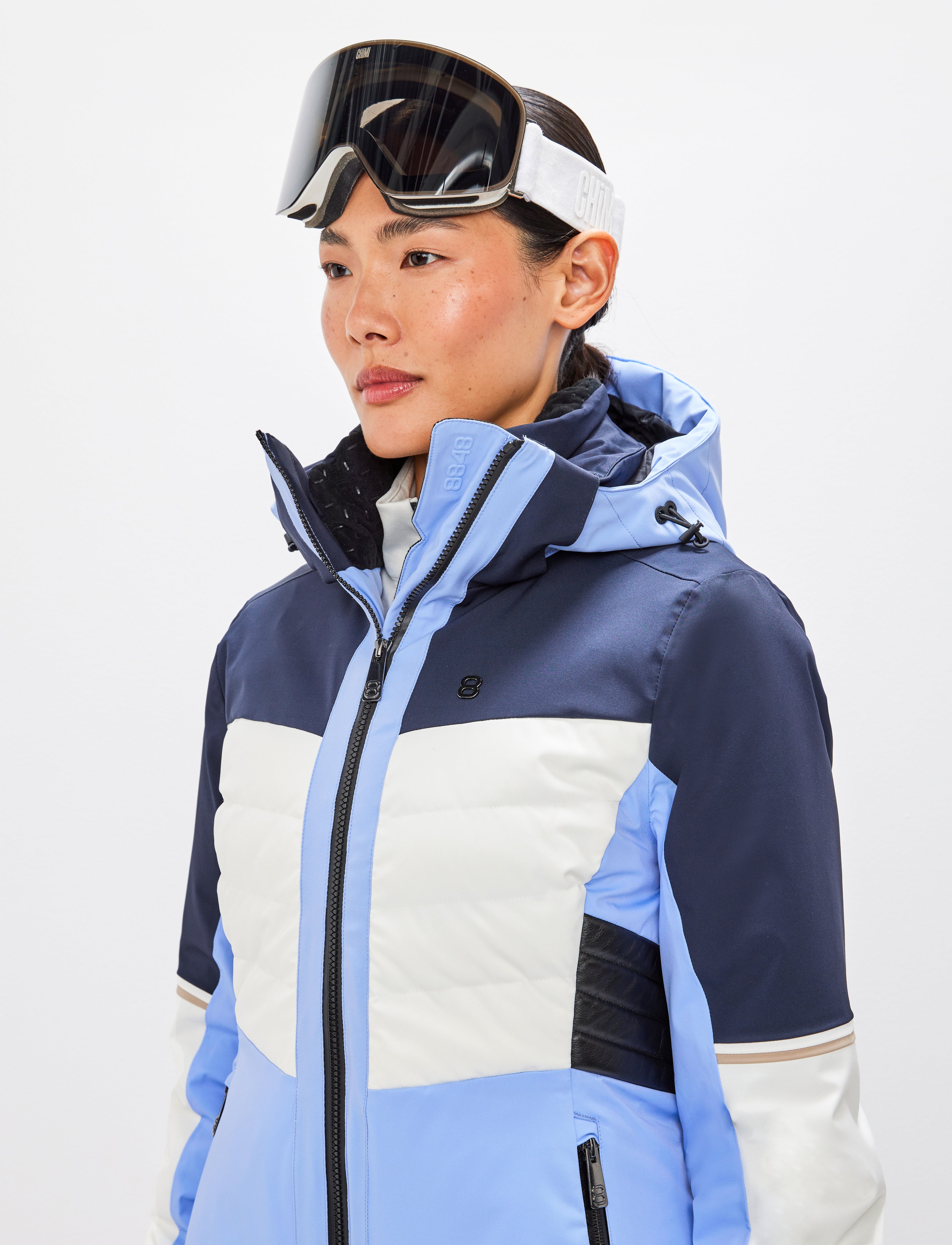 Hazel W Ski Jacket - Hortensia Blue