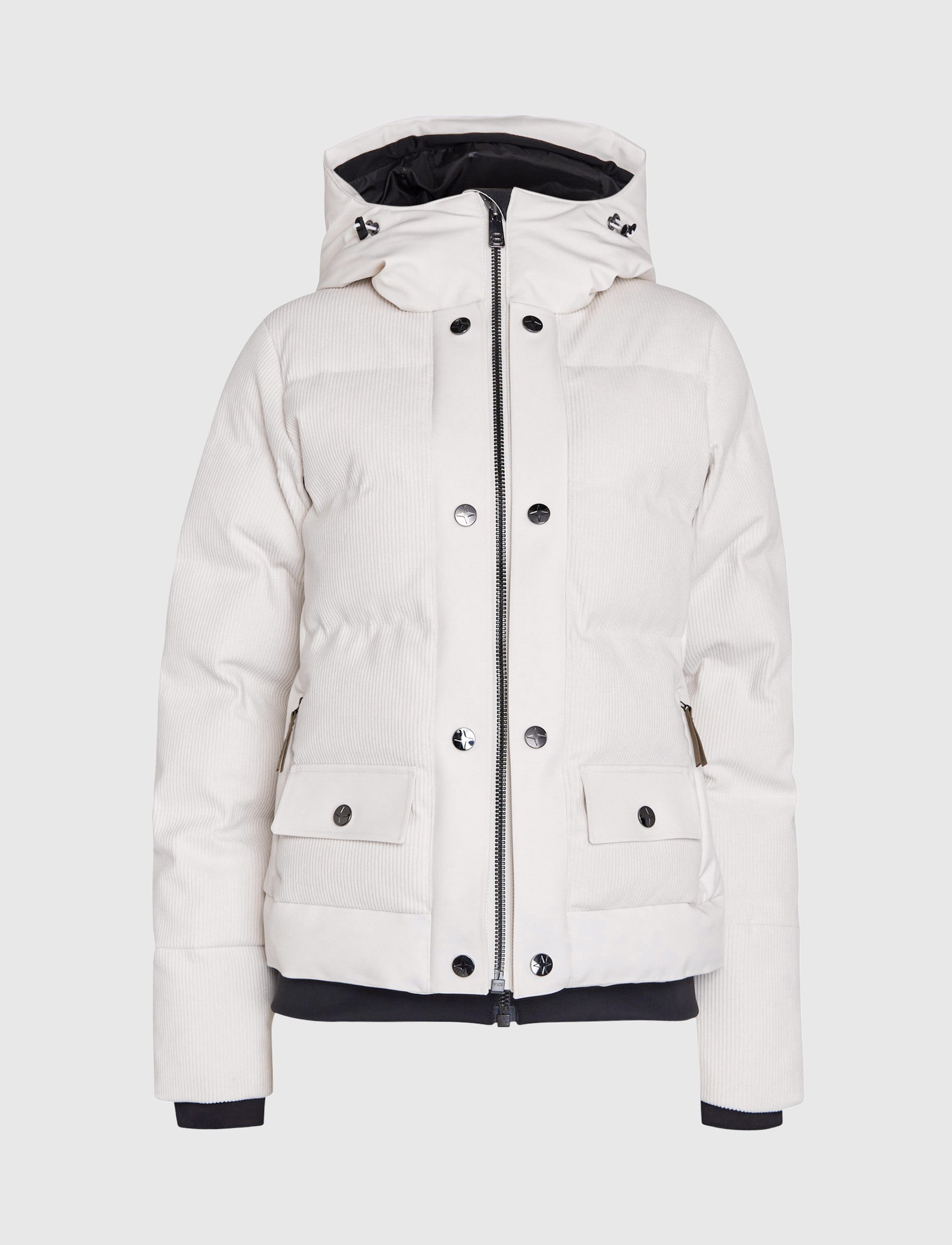 Harlow Cord Jacket - Winter White