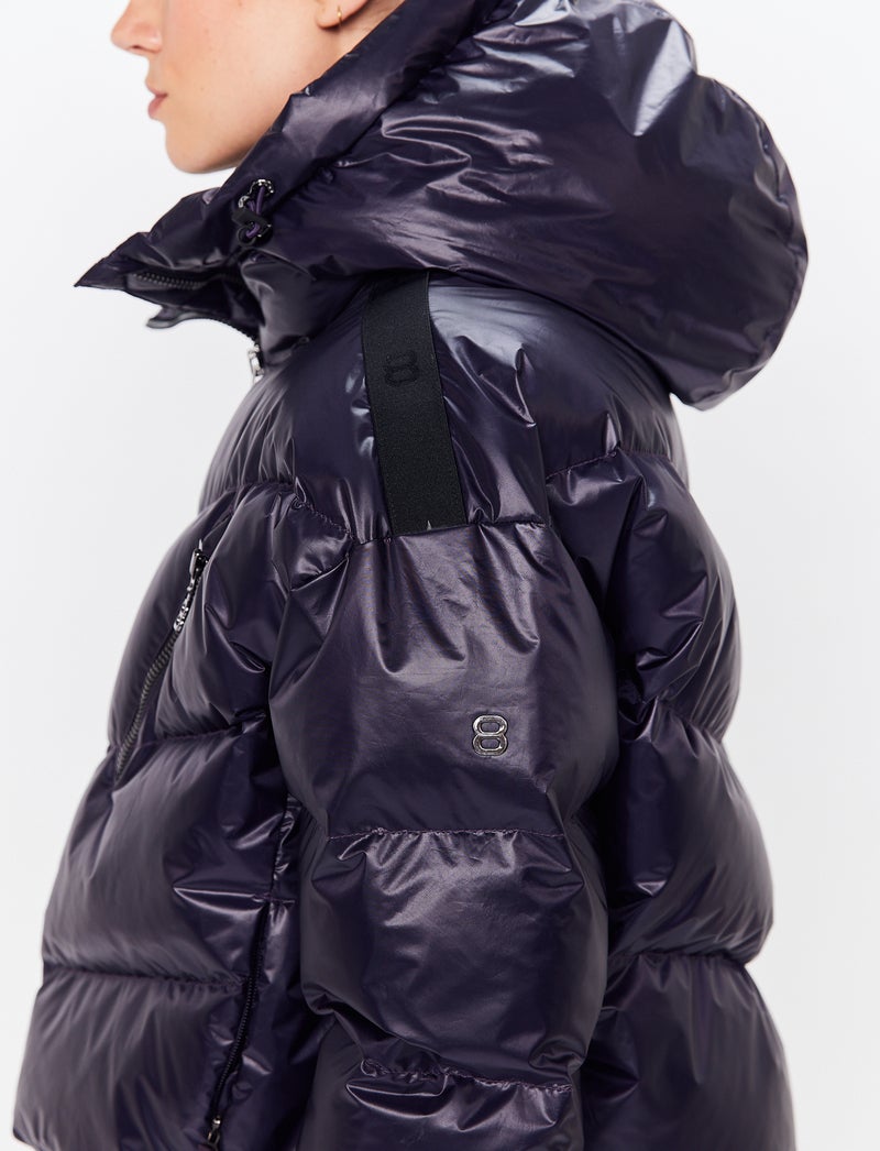 Noelle W Ski Puffer - Cosmos Plum