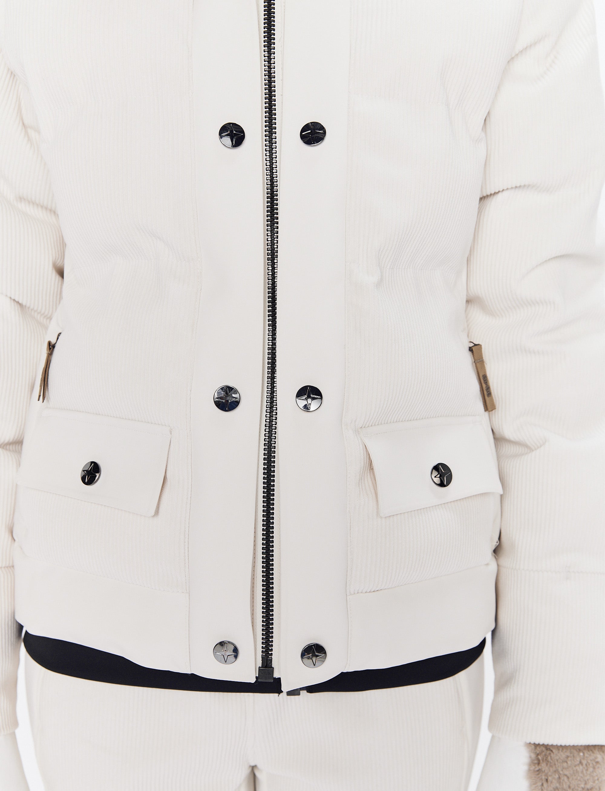 Harlow Cord Jacket - Winter White