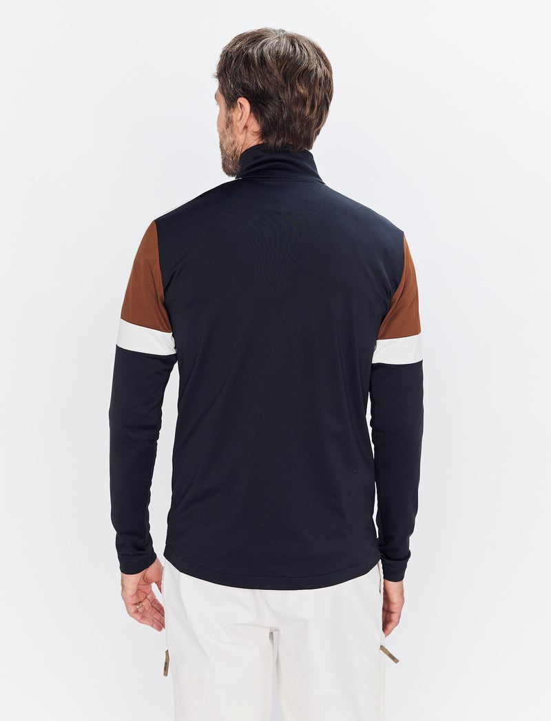 Tord M 1/2 zip - Black