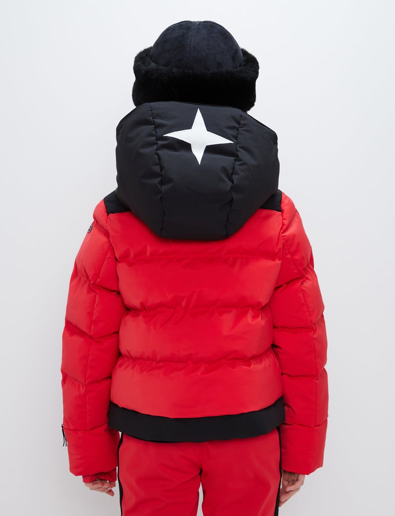 Moon JR Ski Jacket - Poinsetta Red