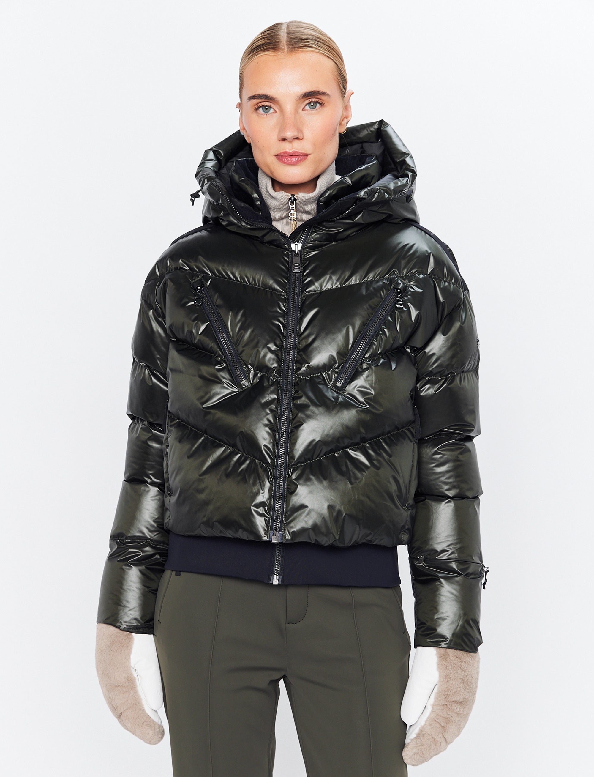 Noelle W Ski Puffer - Italian Green