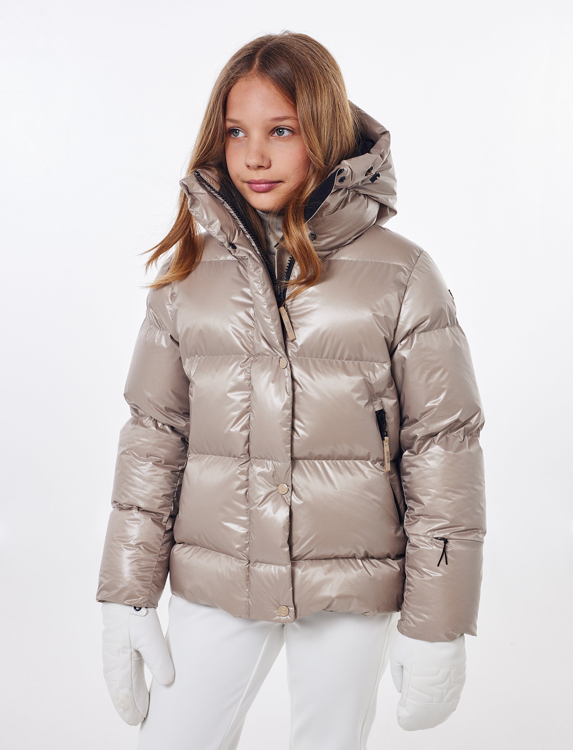 Saga Jr Ski Jacket - Lt Beige